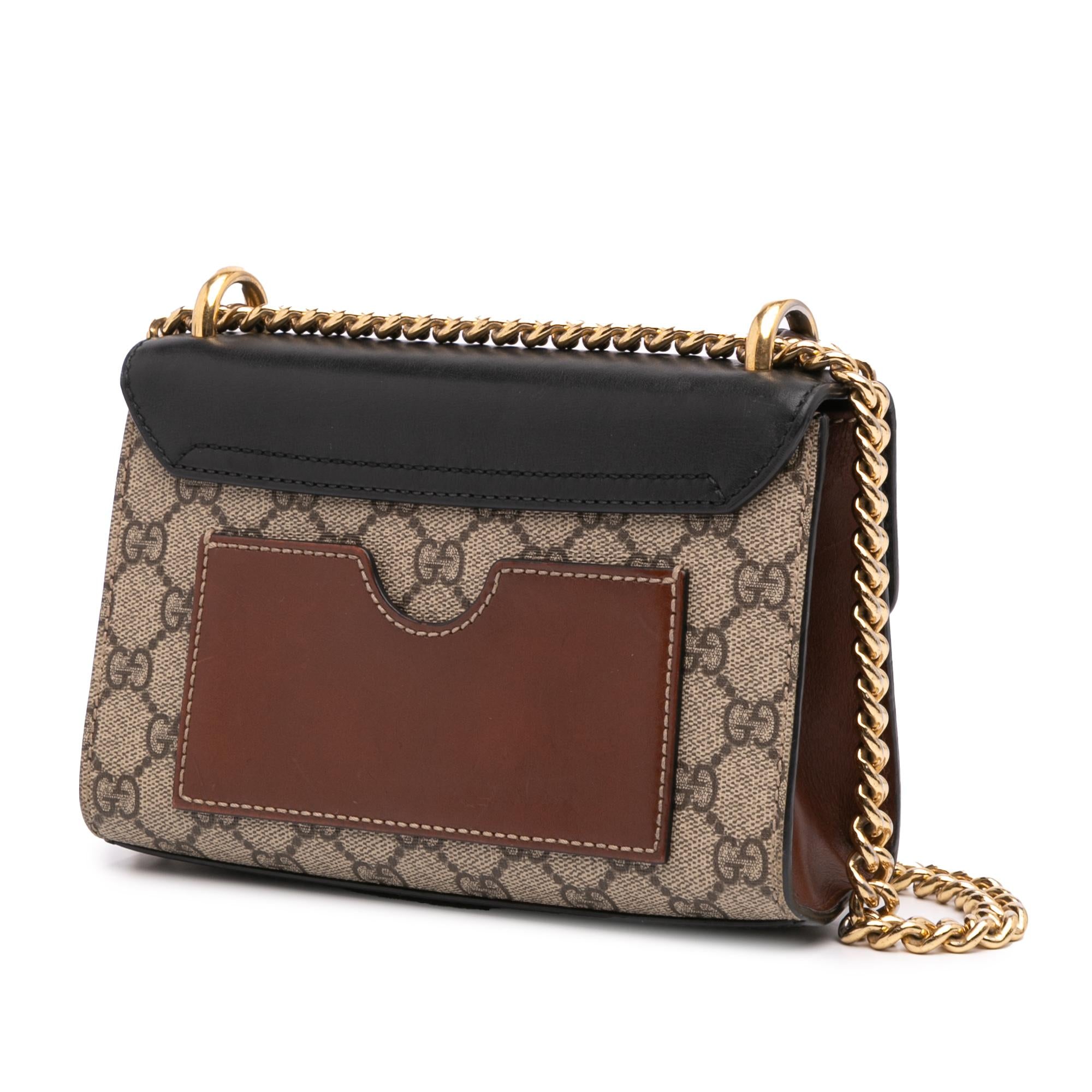 Gucci Small GG Supreme Padlock Crossbody