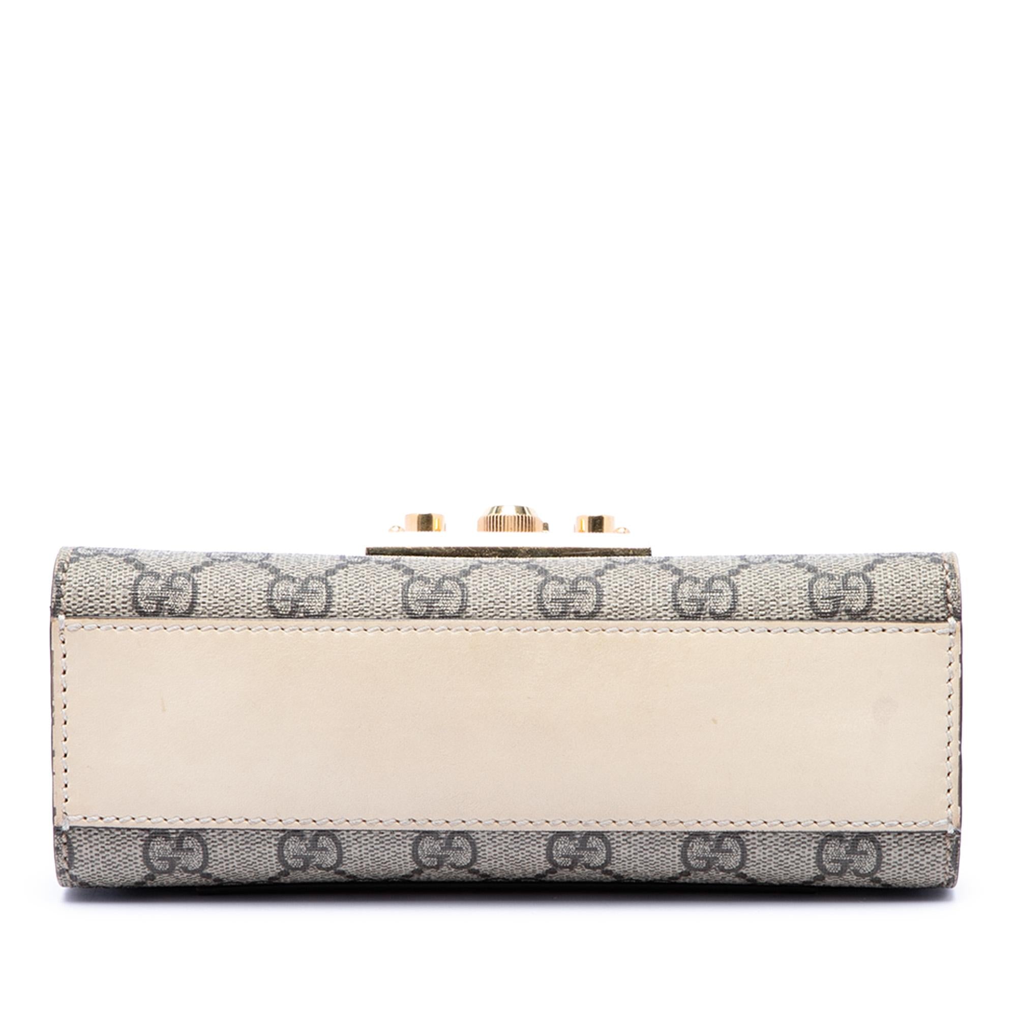 Gucci Small GG Supreme Padlock Crossbody