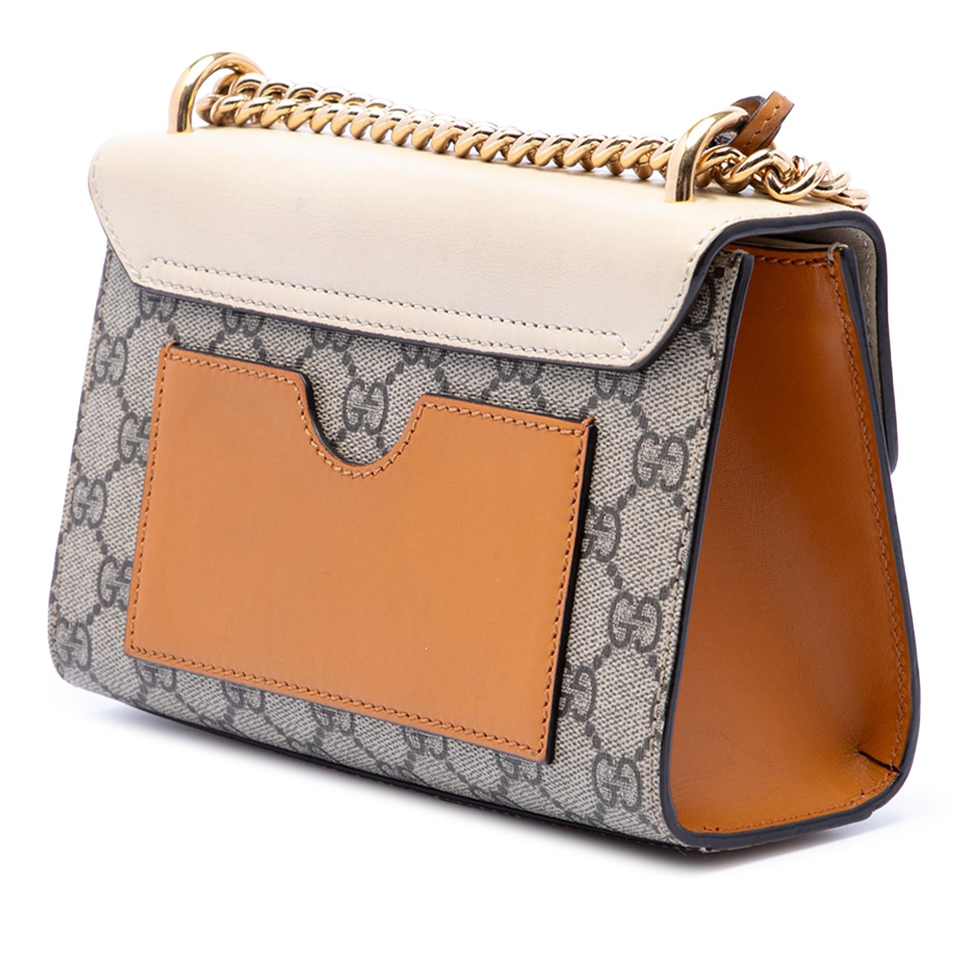 Gucci Small GG Supreme Padlock Crossbody