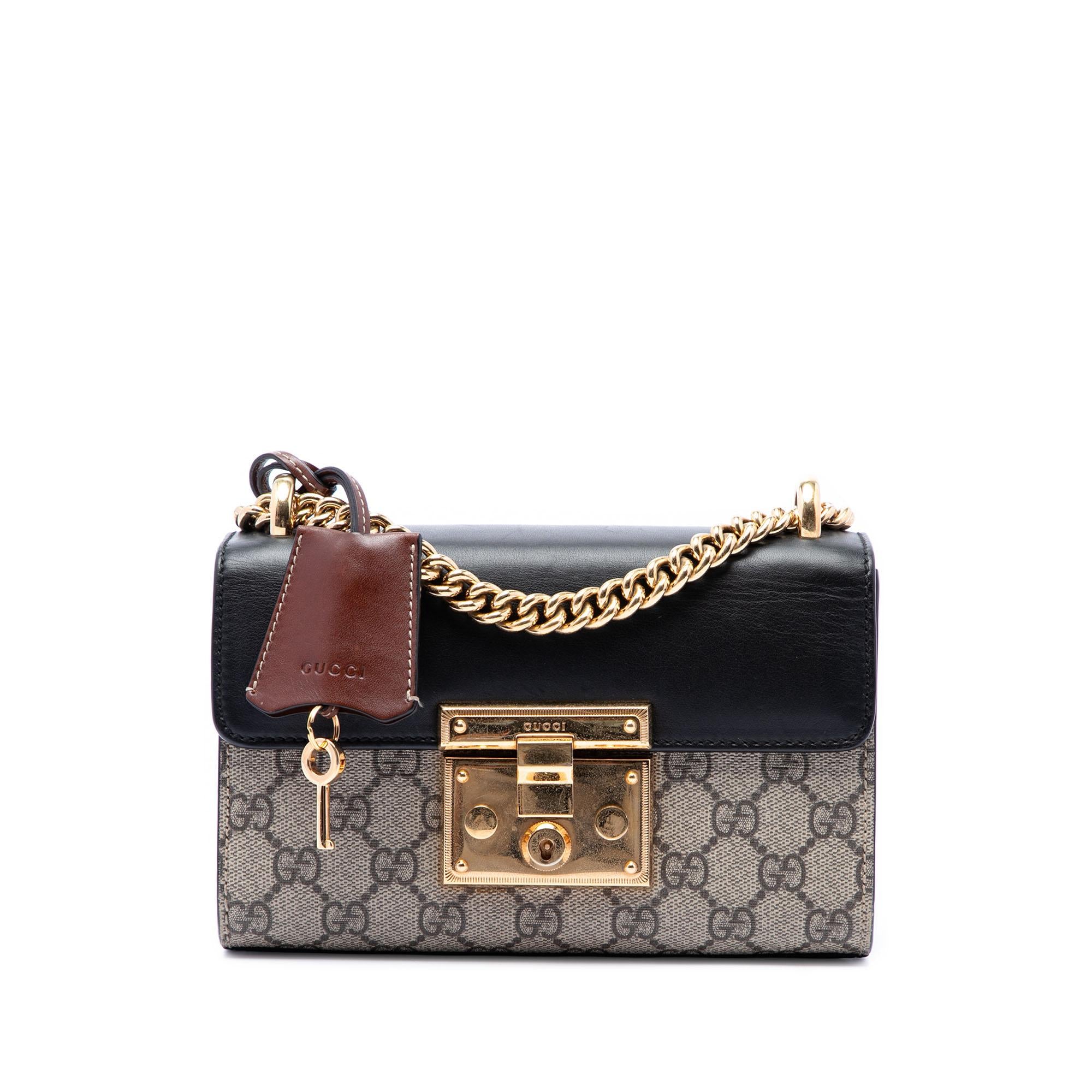 Gucci Small GG Supreme Padlock Crossbody