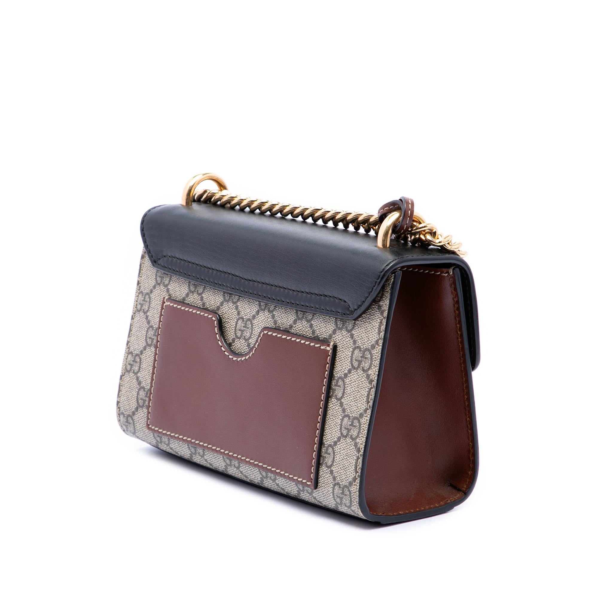 Gucci Small GG Supreme Padlock Crossbody