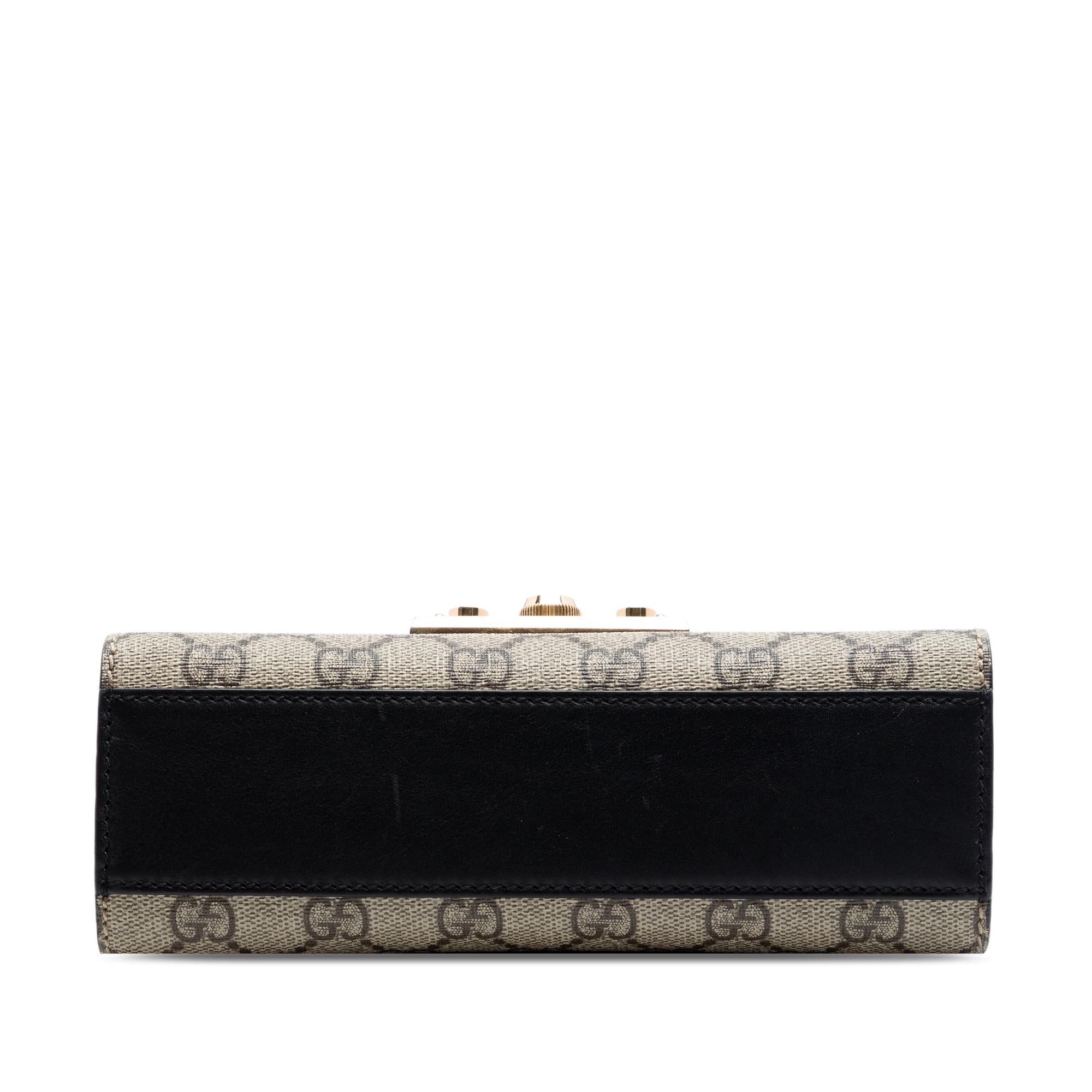 Gucci Small GG Supreme Padlock Crossbody