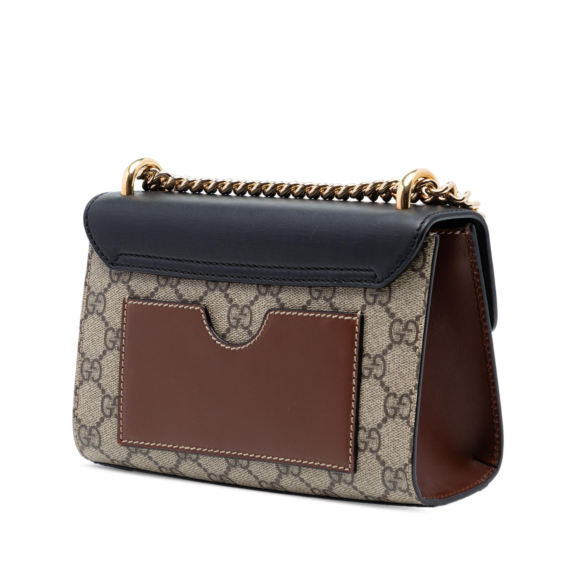 Gucci Small GG Supreme Padlock Crossbody