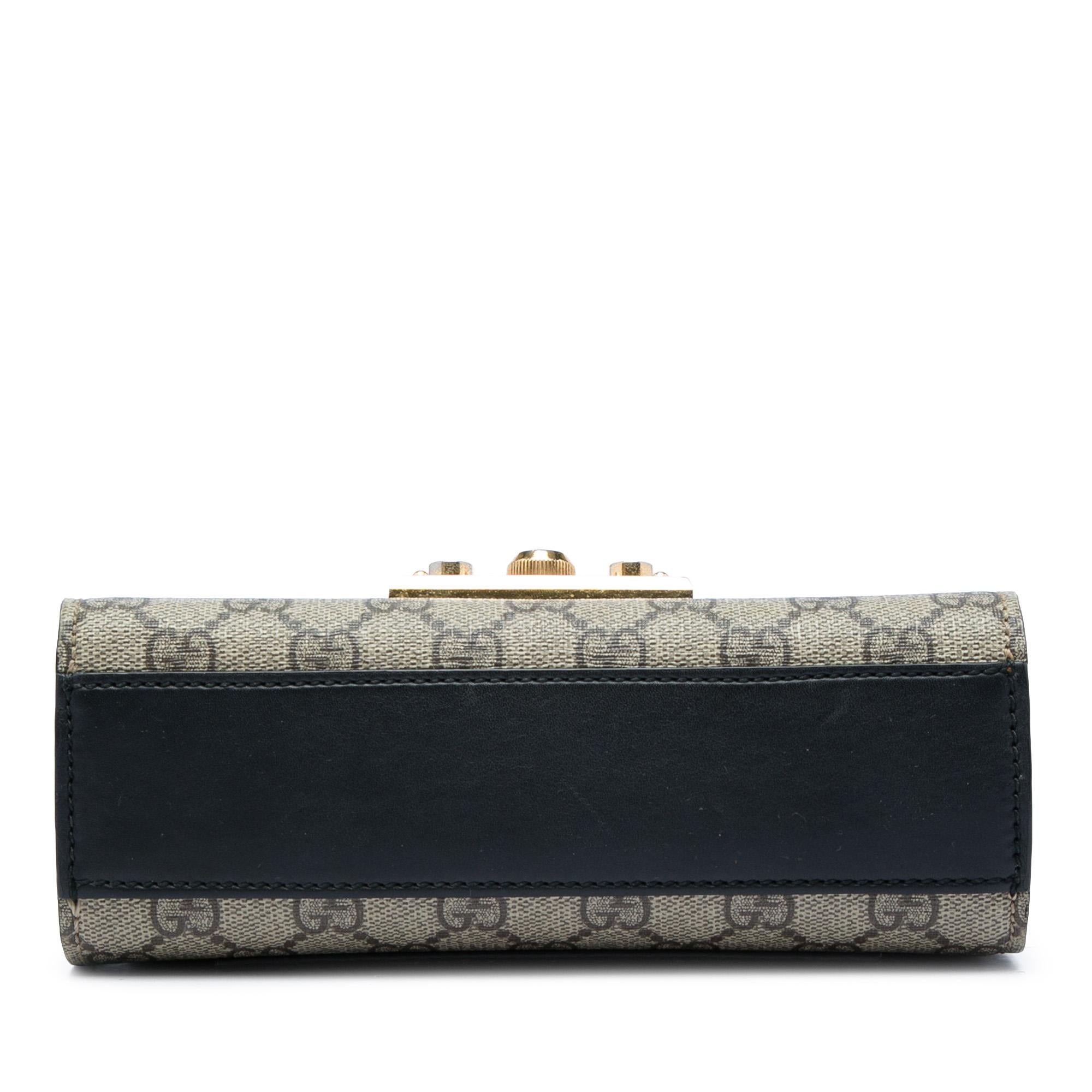 Gucci Small GG Supreme Padlock Crossbody