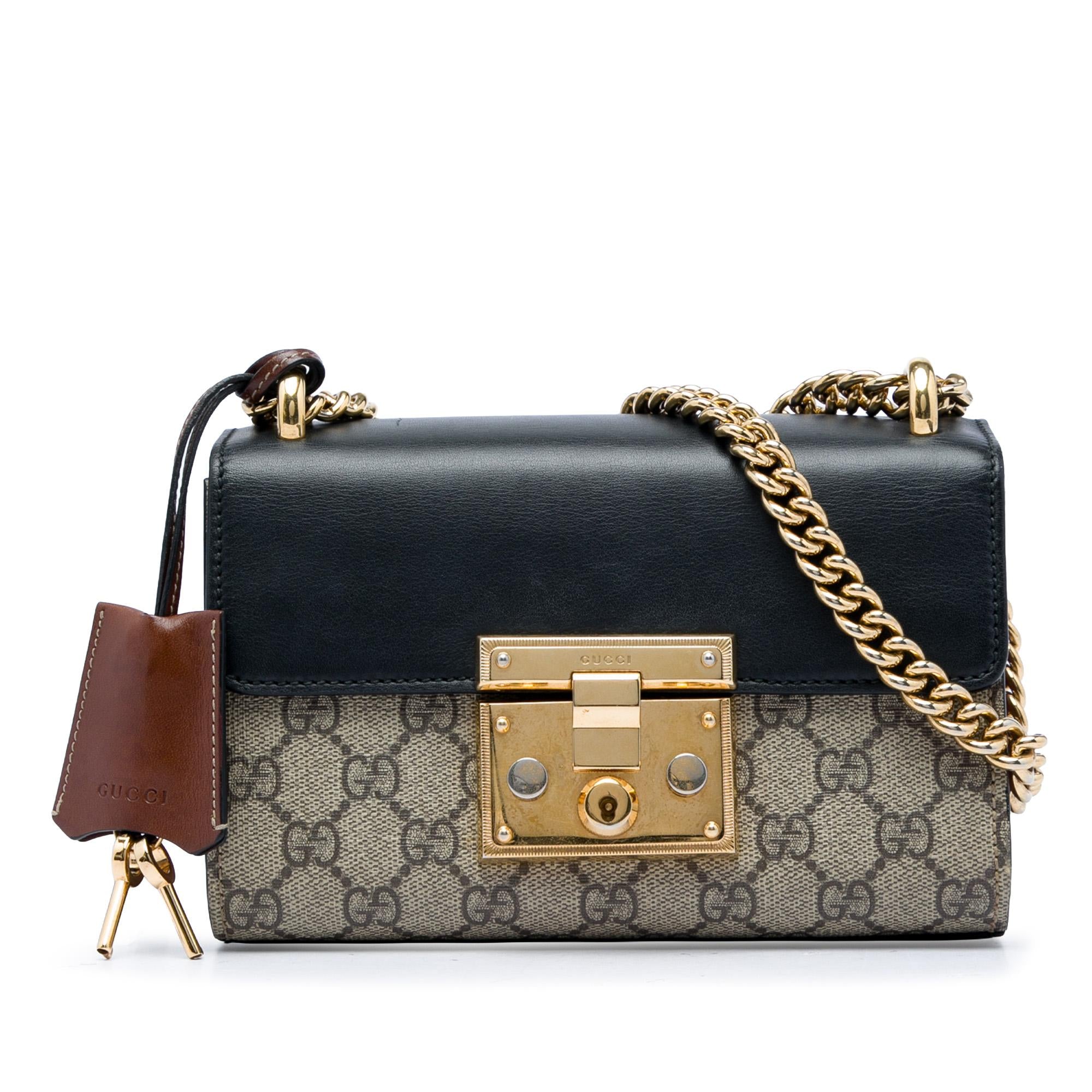 Gucci Small GG Supreme Padlock Crossbody