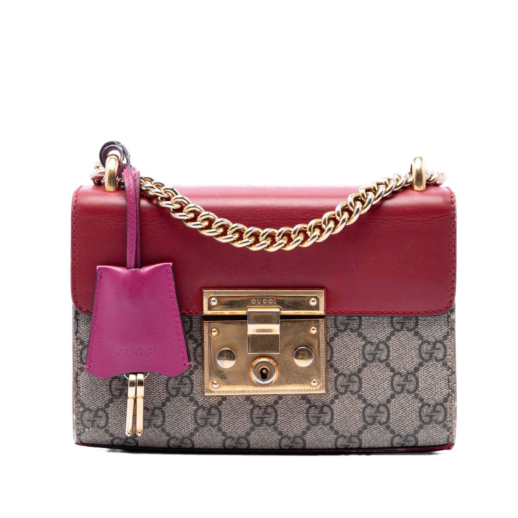 Gucci Small GG Supreme Padlock Crossbody