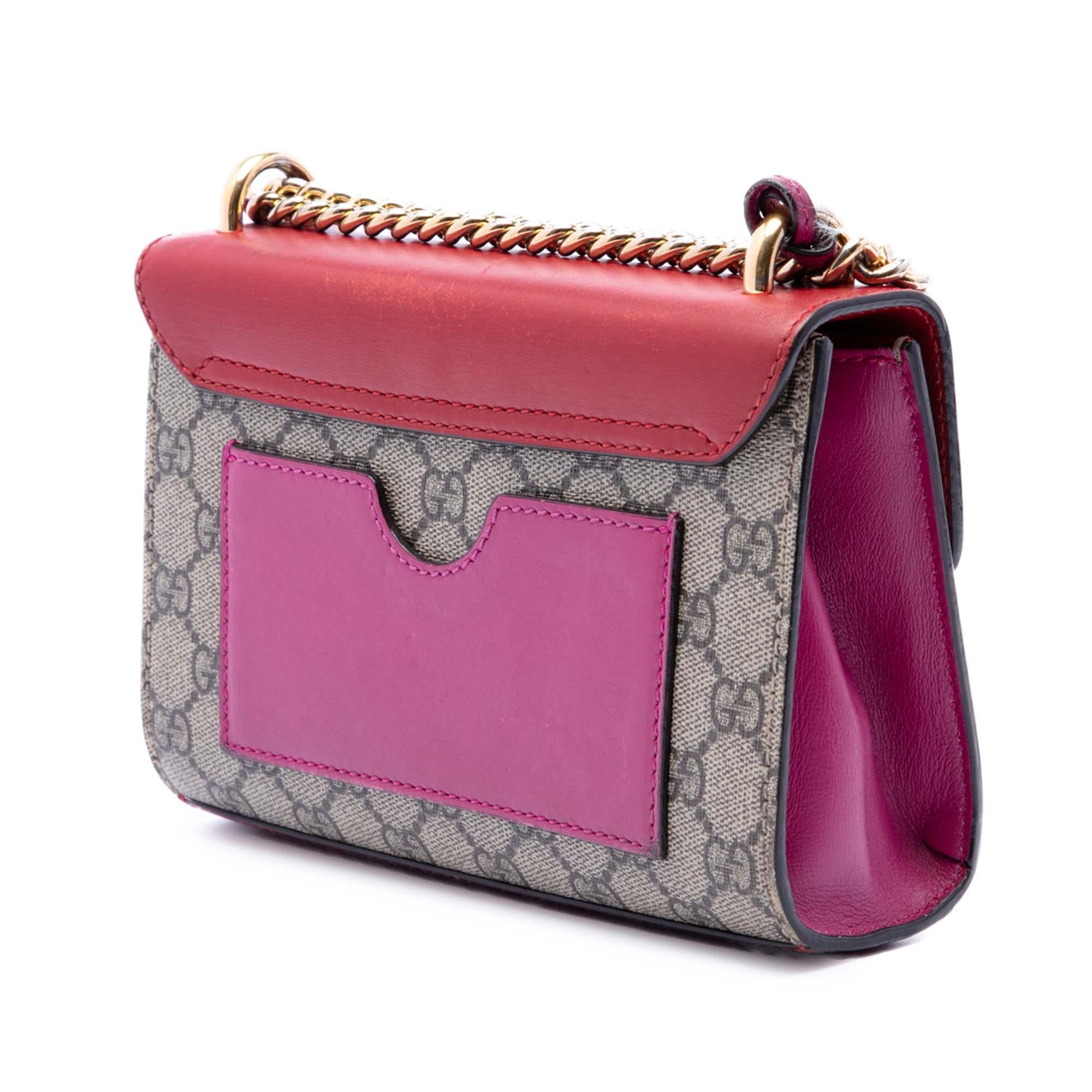Gucci Small GG Supreme Padlock Crossbody