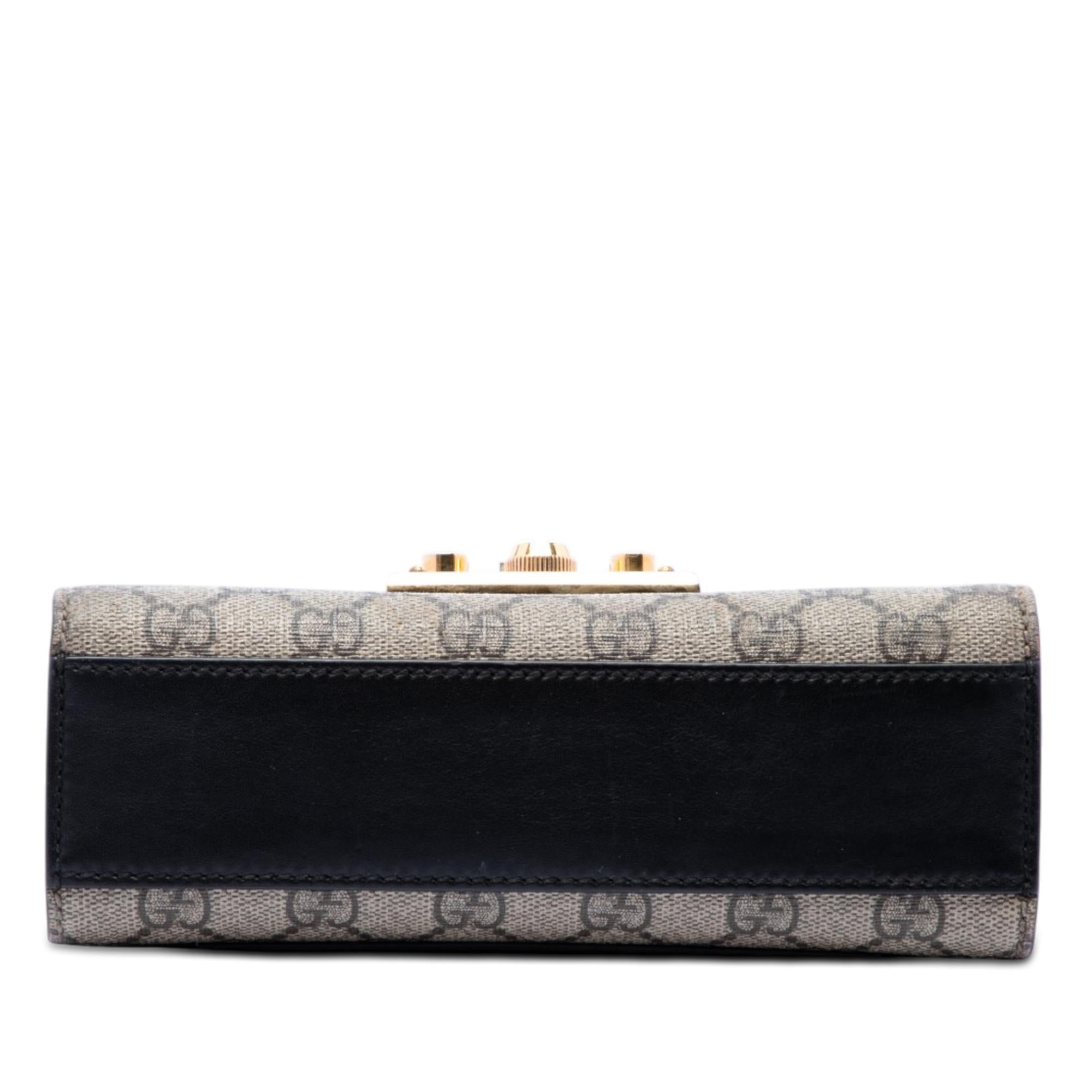 Gucci Small GG Supreme Padlock Crossbody