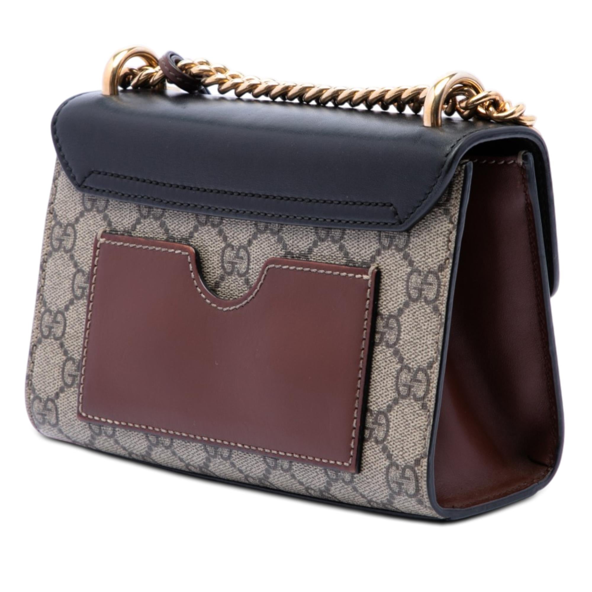 Gucci Small GG Supreme Padlock Crossbody