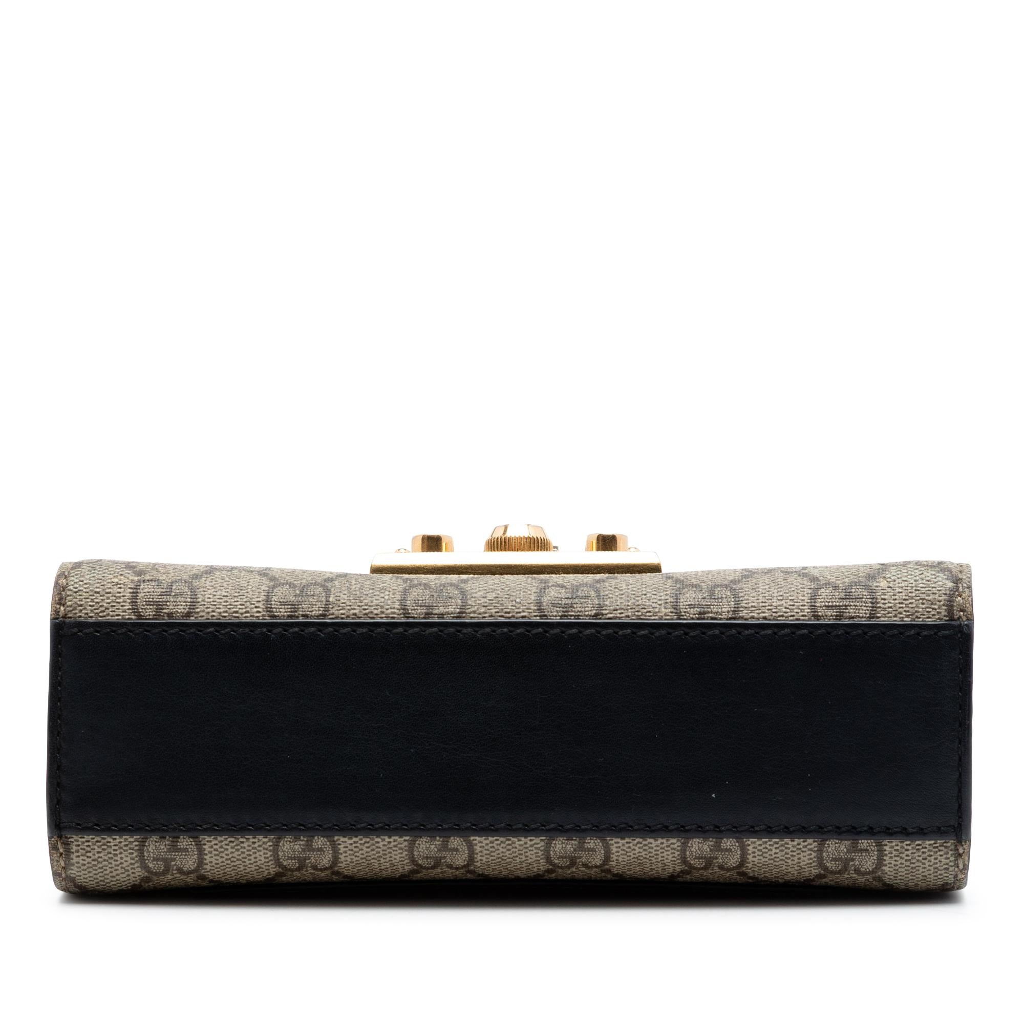 Gucci Small GG Supreme Padlock Crossbody