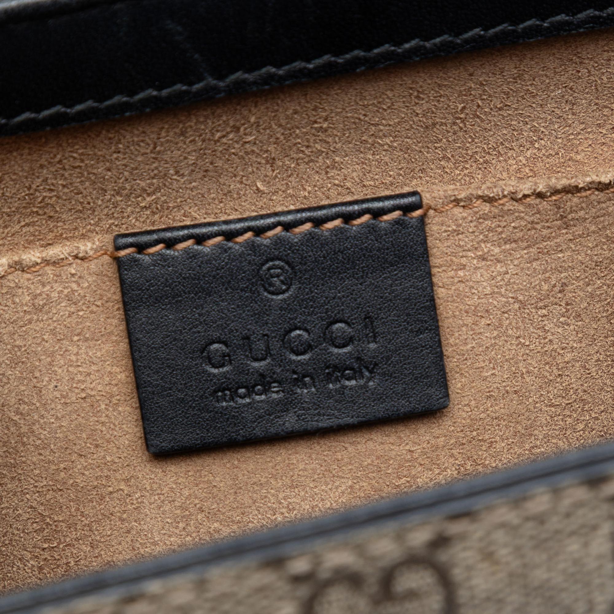 Gucci Small GG Supreme Padlock Crossbody