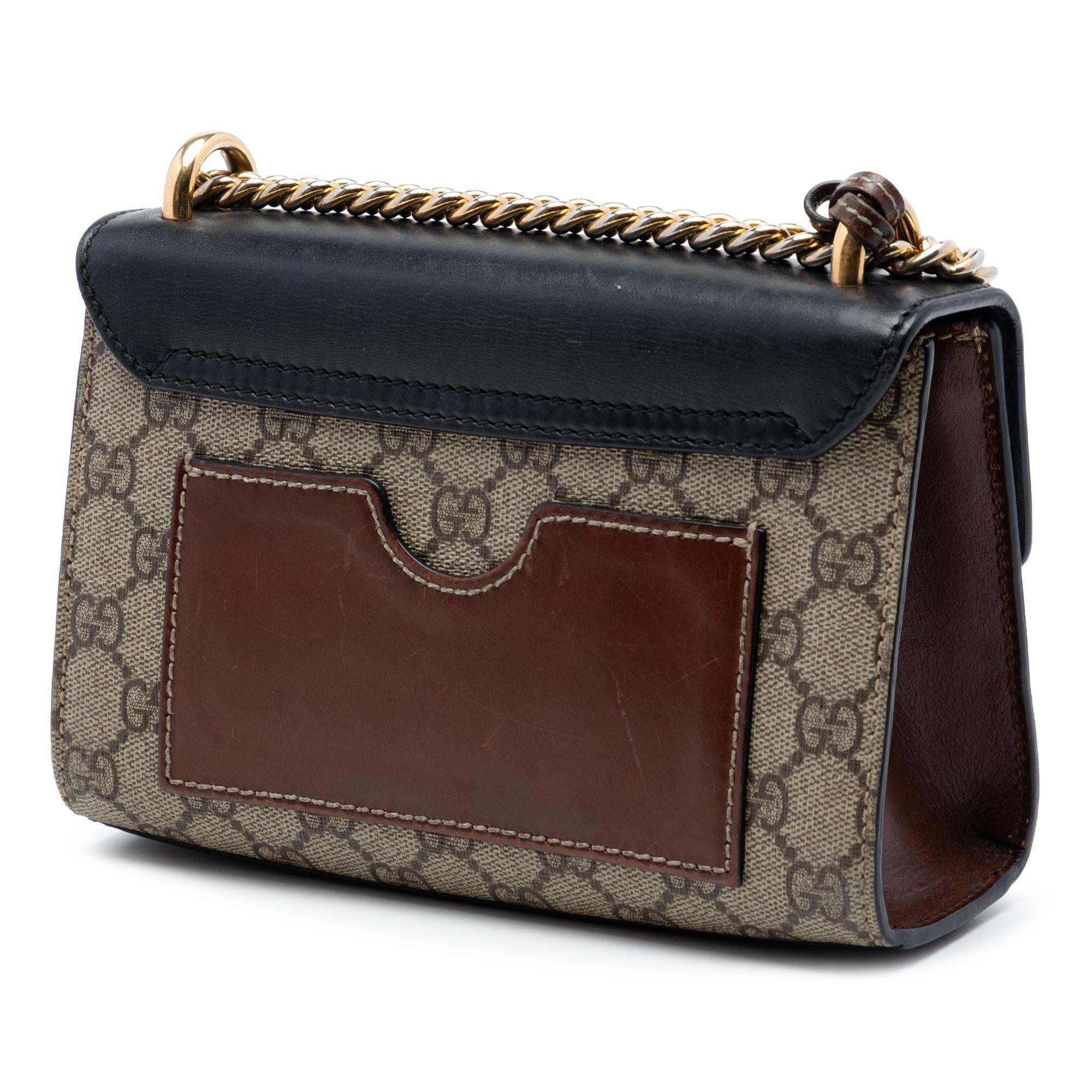 Gucci Small GG Supreme Padlock Crossbody
