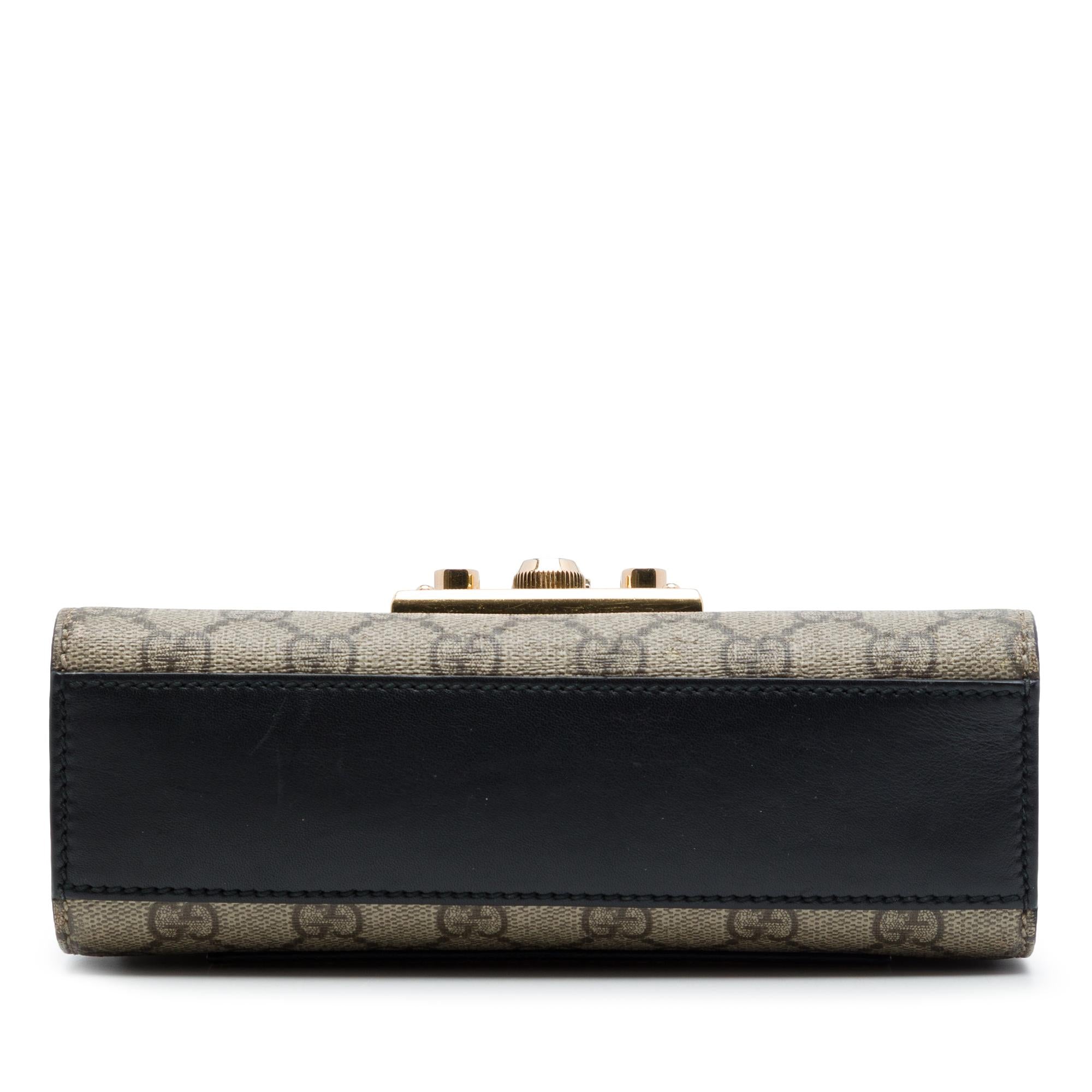 Gucci Small GG Supreme Padlock Crossbody