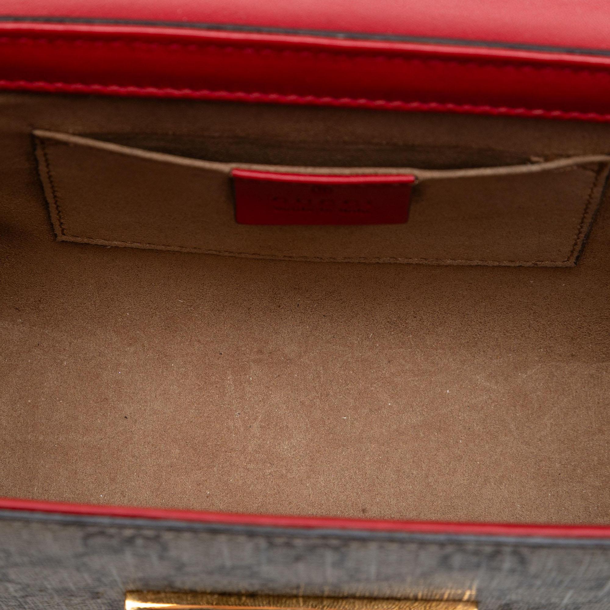 Gucci Small GG Supreme Padlock Crossbody