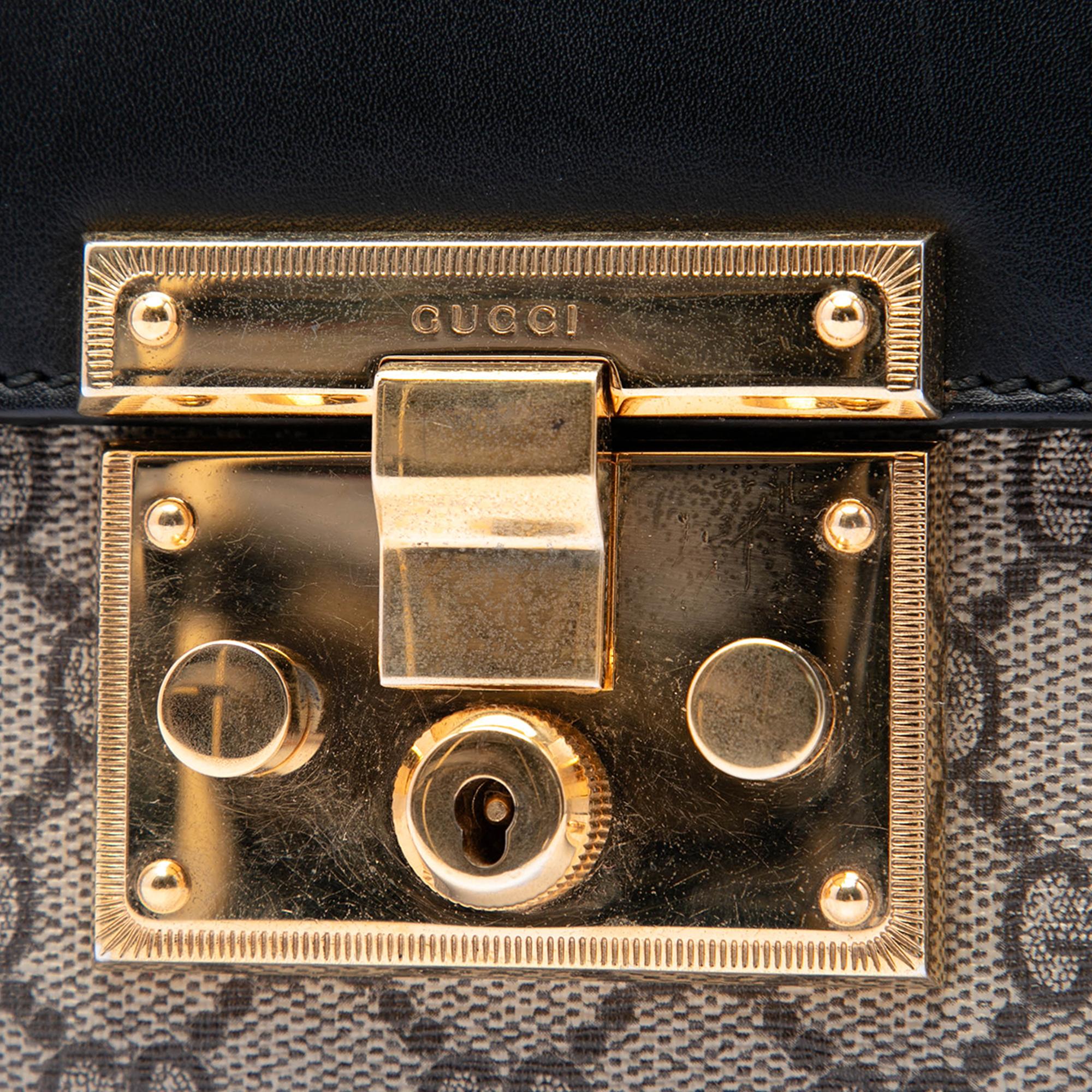 Gucci Small GG Supreme Padlock Crossbody