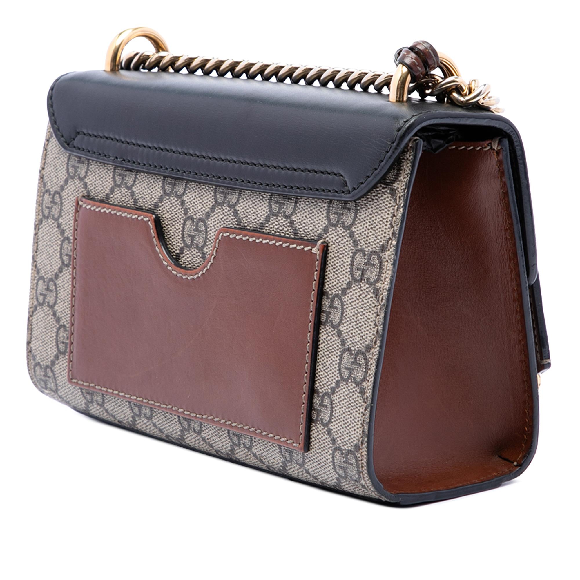Gucci Small GG Supreme Padlock Crossbody