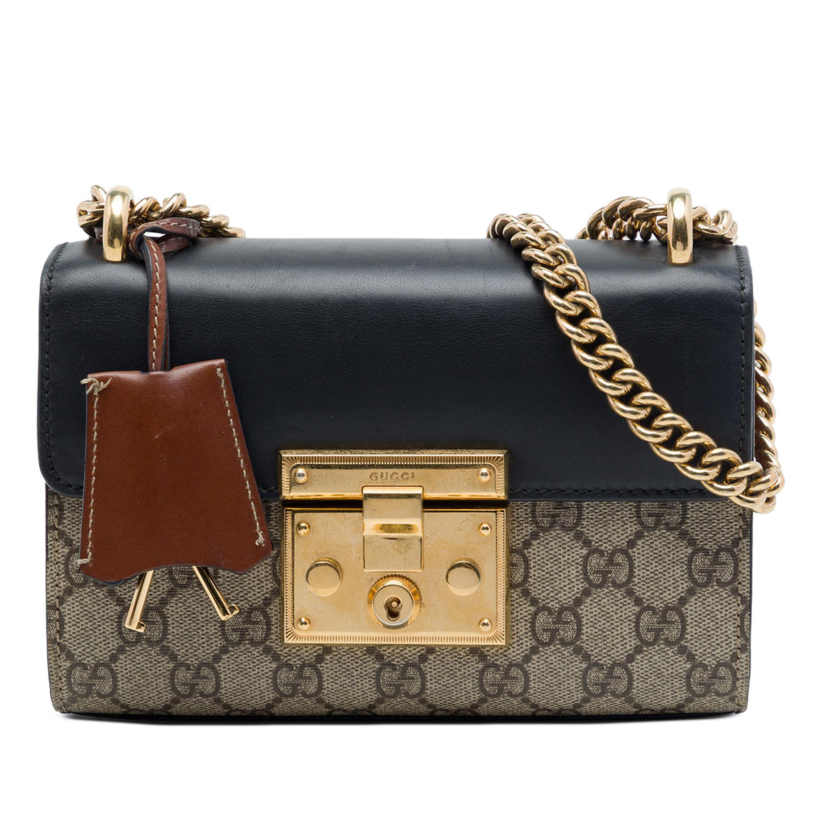 Gucci Small GG Supreme Padlock Crossbody