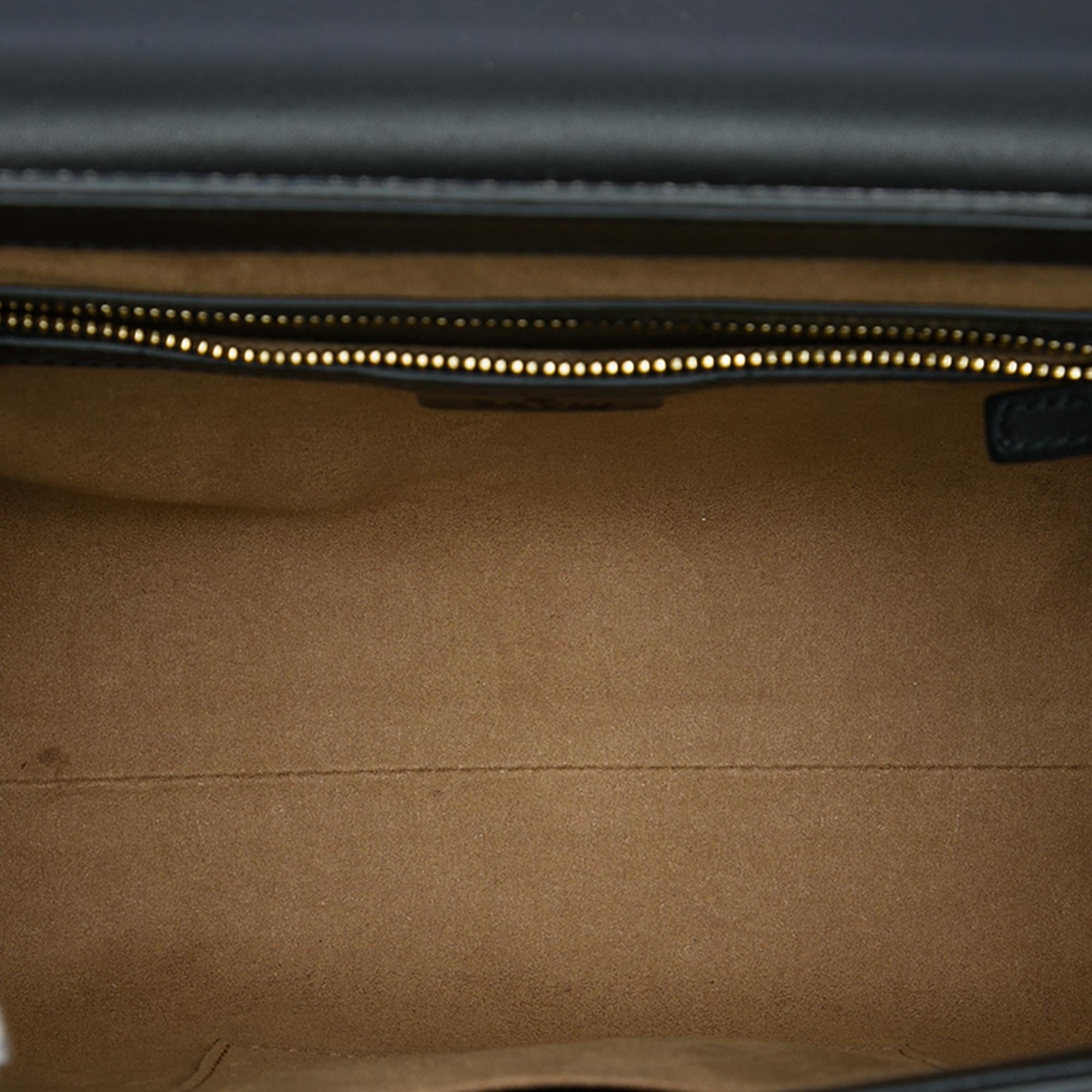 Gucci Small GG Supreme Padlock Satchel
