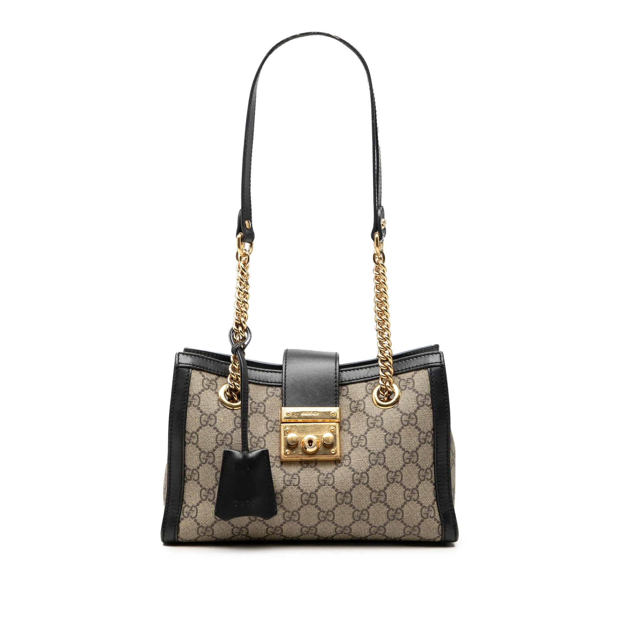 Gucci Small GG Supreme Padlock Tote