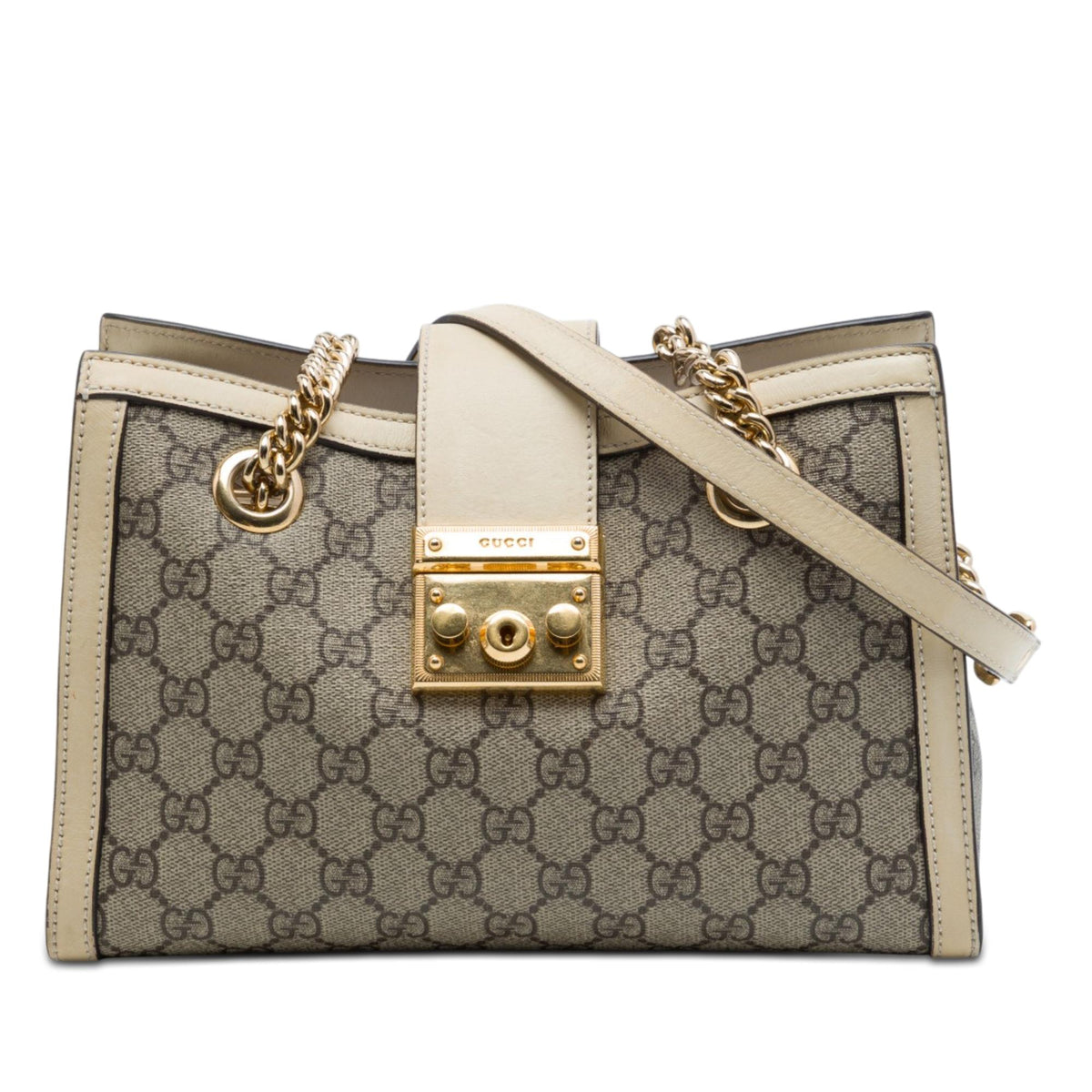 Gucci Small GG Supreme Padlock Tote