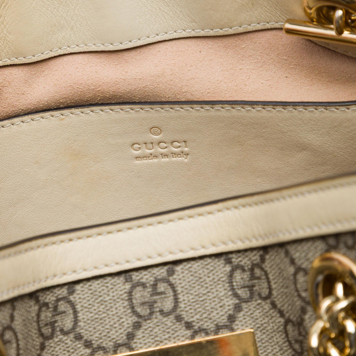 Gucci Small GG Supreme Padlock Tote