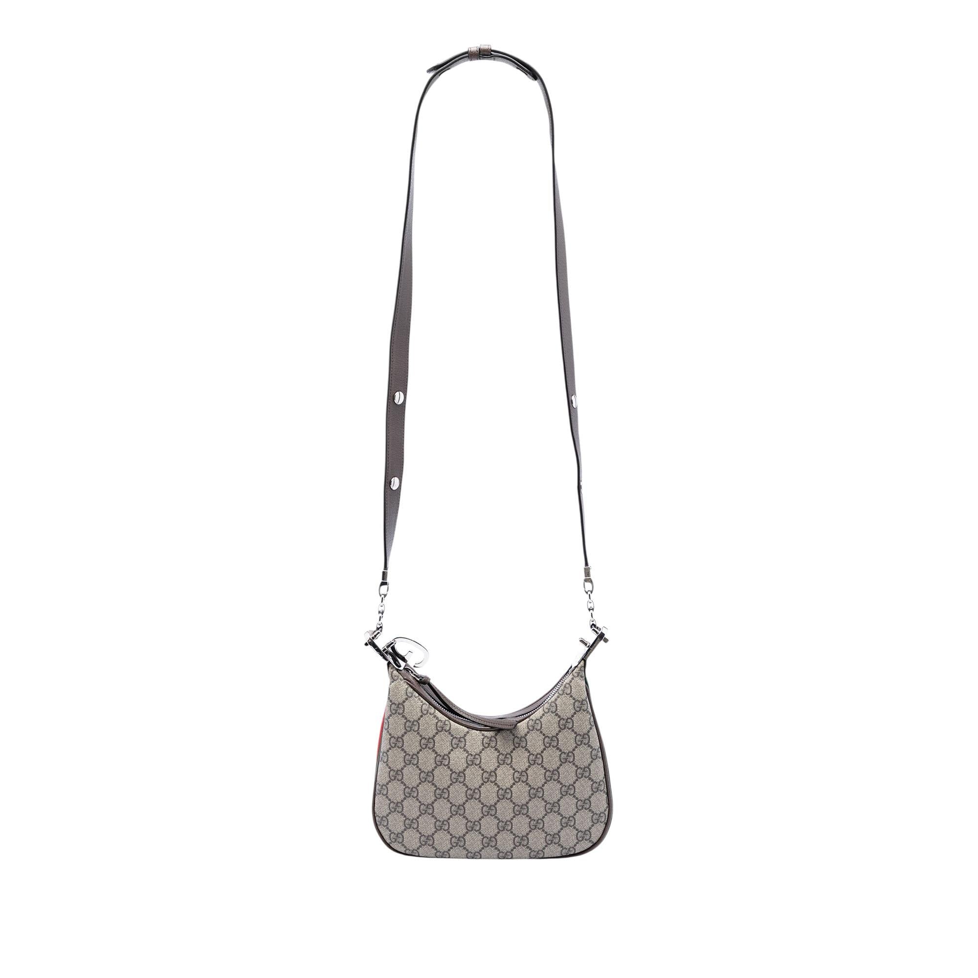 Gucci Small GG Supreme Web Attache Crossbody