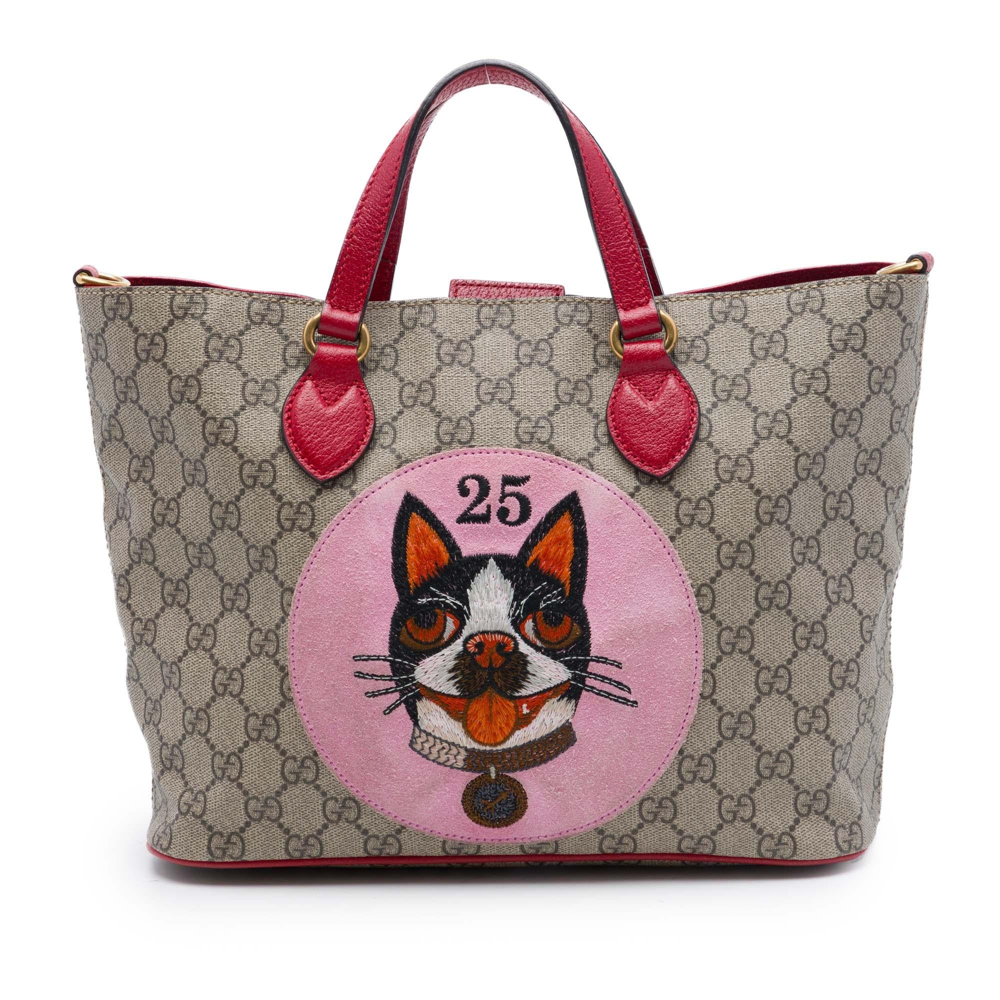 Gucci Small GG Supreme Web Bosco Satchel