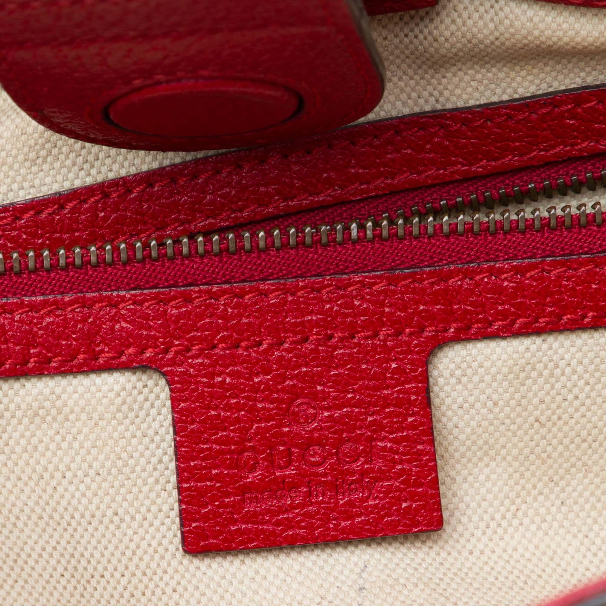 Gucci Small GG Supreme Web Bosco Satchel