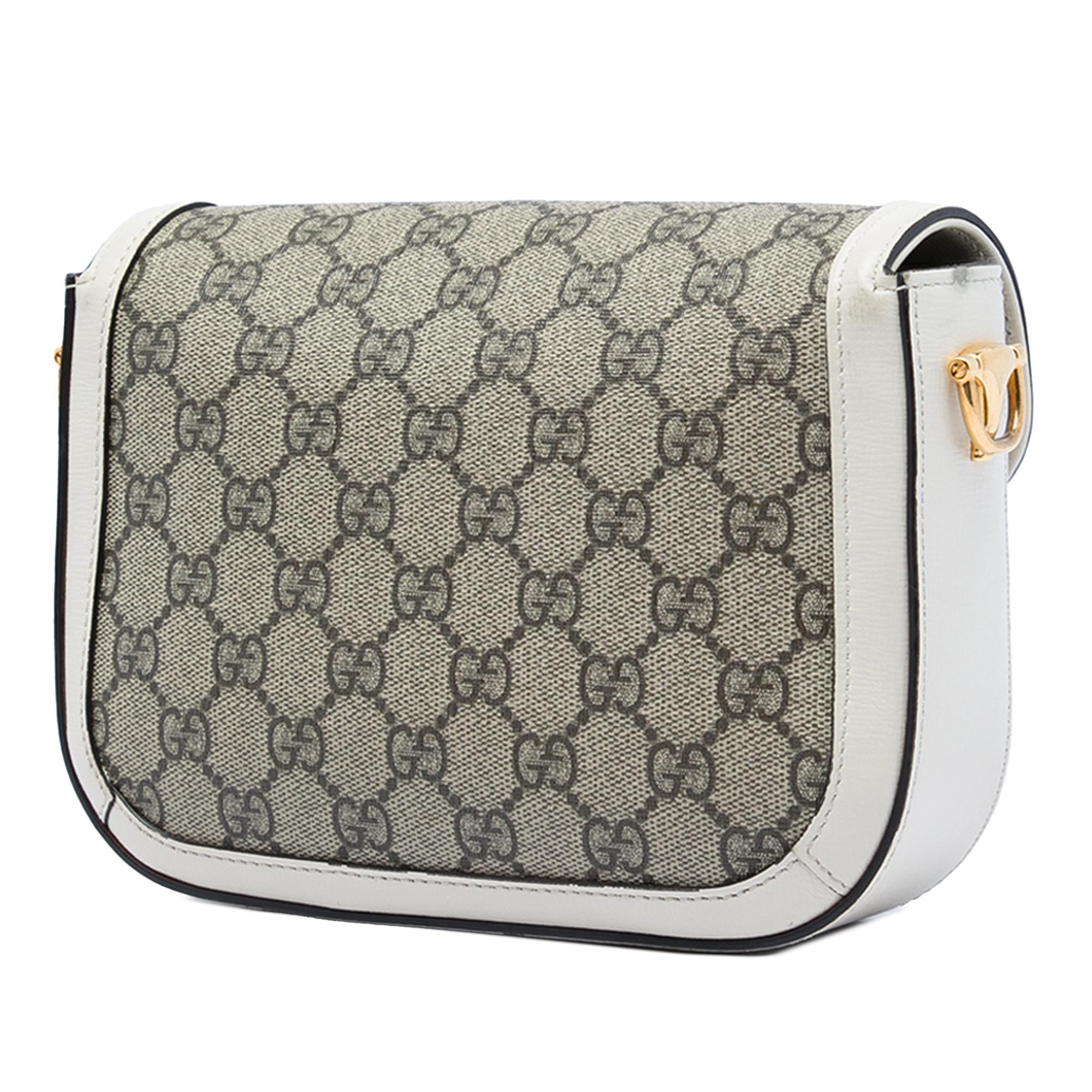 Gucci Small GG Supreme Web Horsebit 1955 Crossbody
