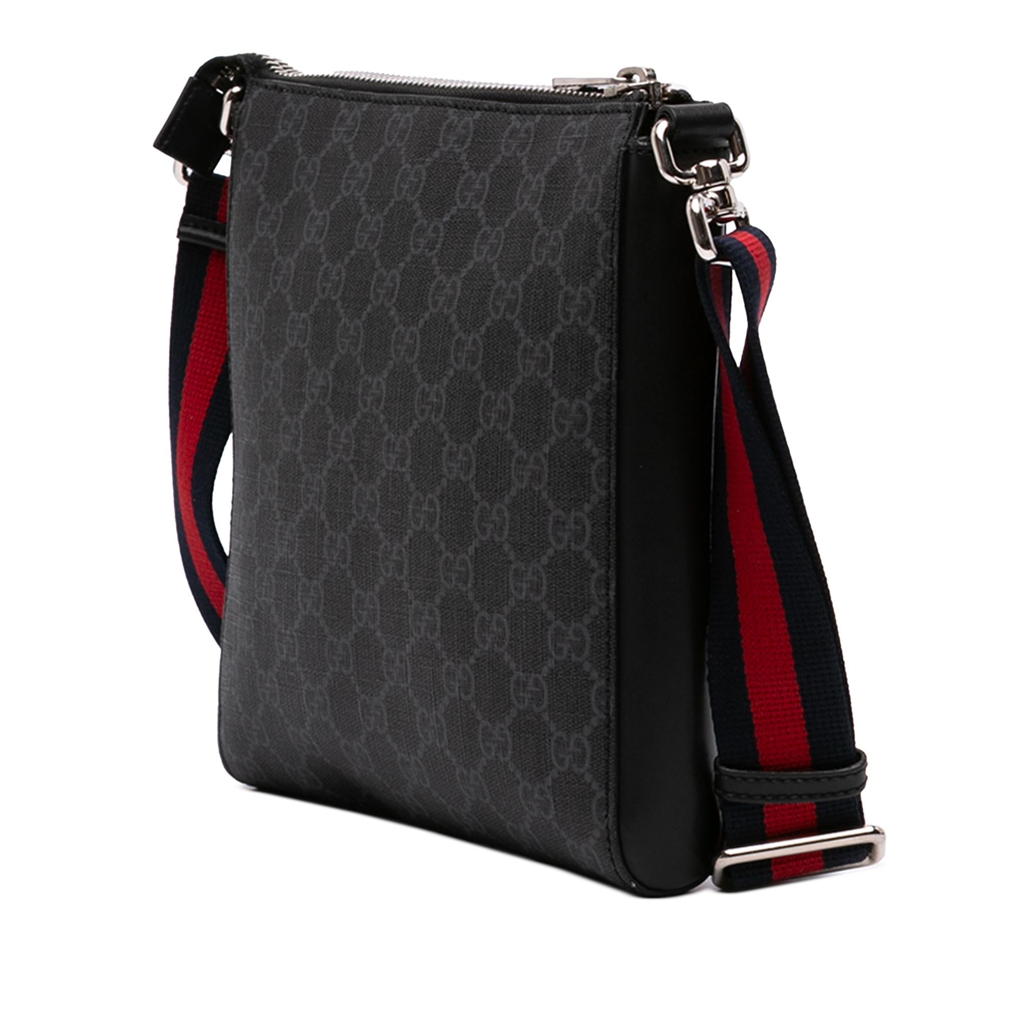 Gucci Small GG Supreme Web Messenger Bag