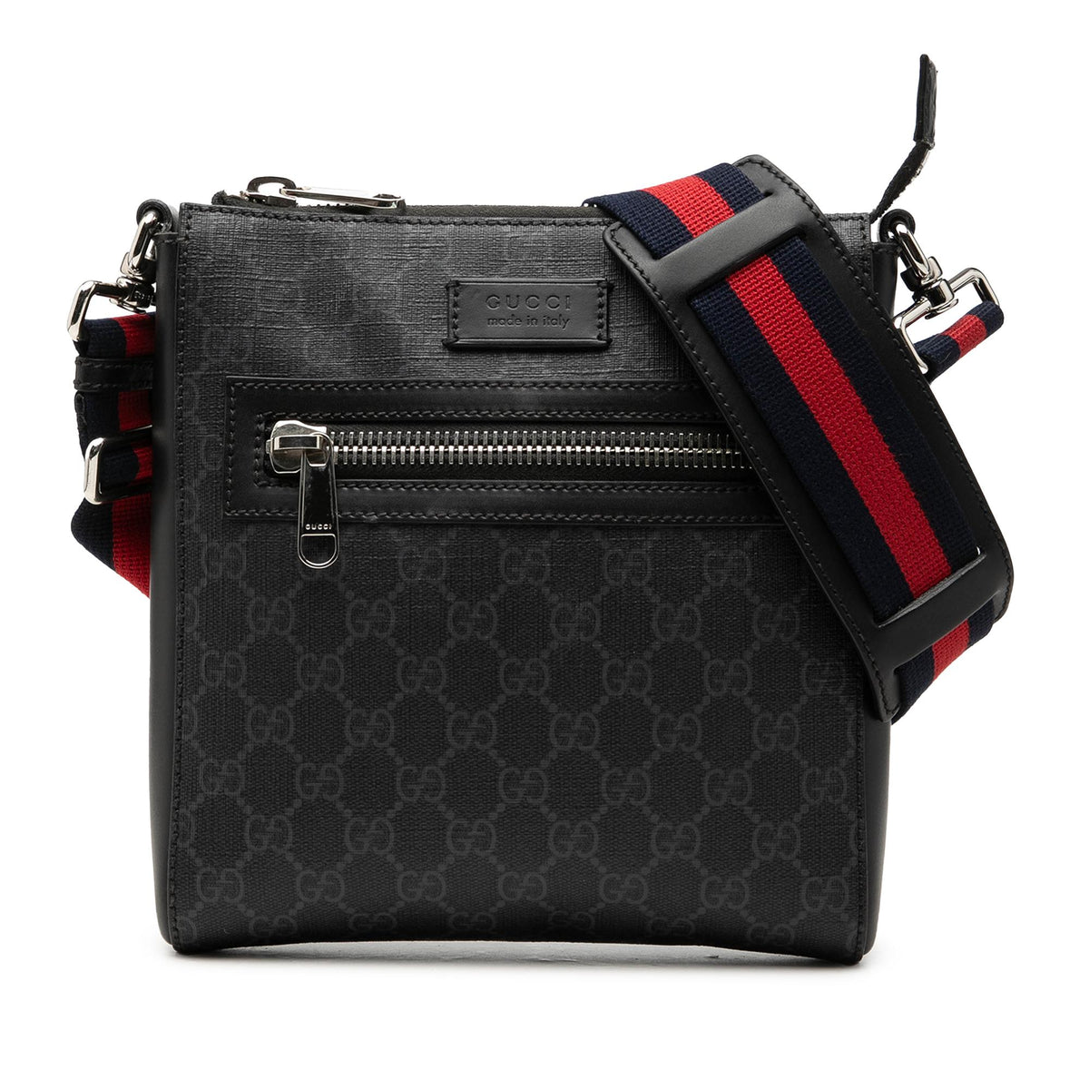 Gucci Small GG Supreme Web Messenger Bag