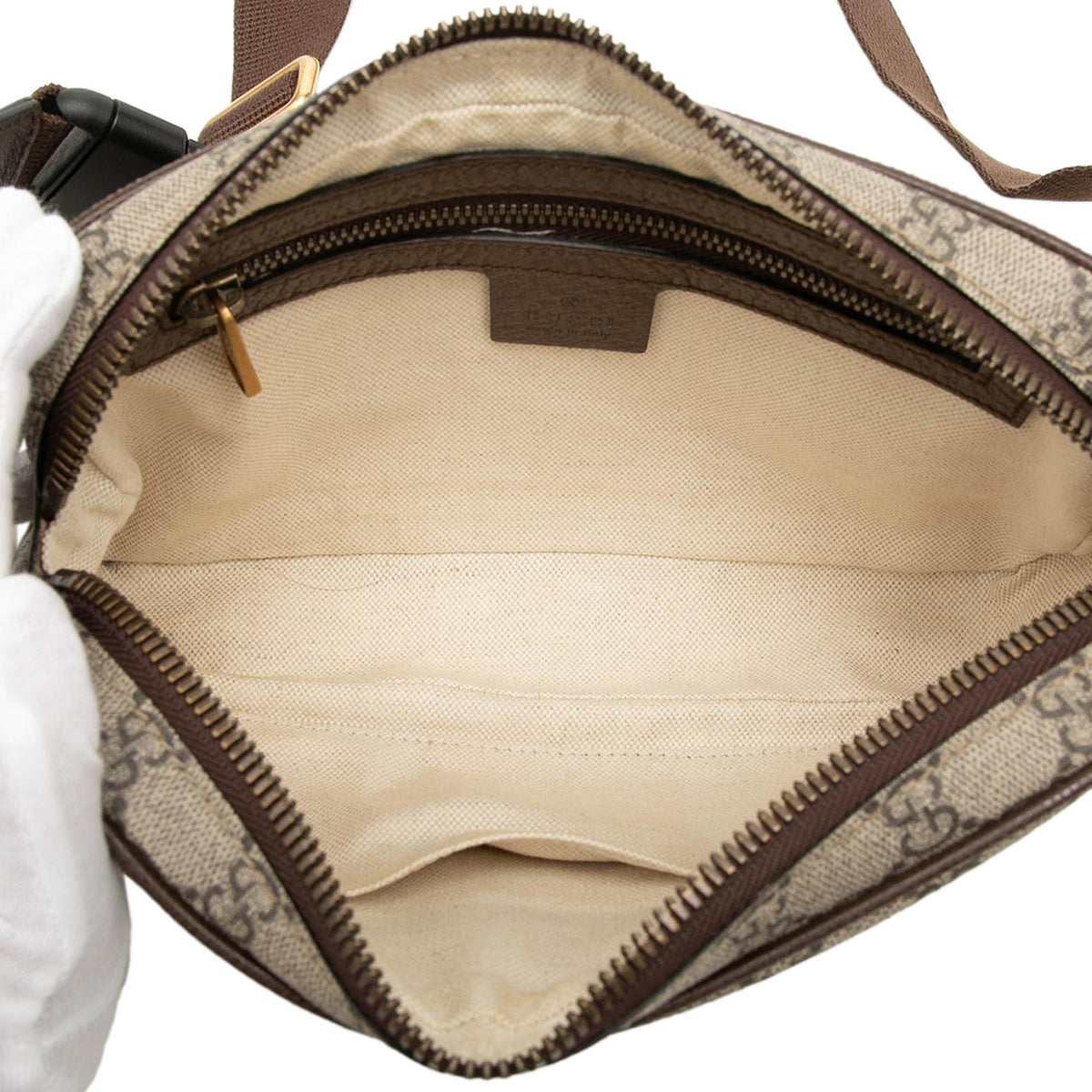 Gucci Small GG Supreme Web Ophidia Belt Bag
