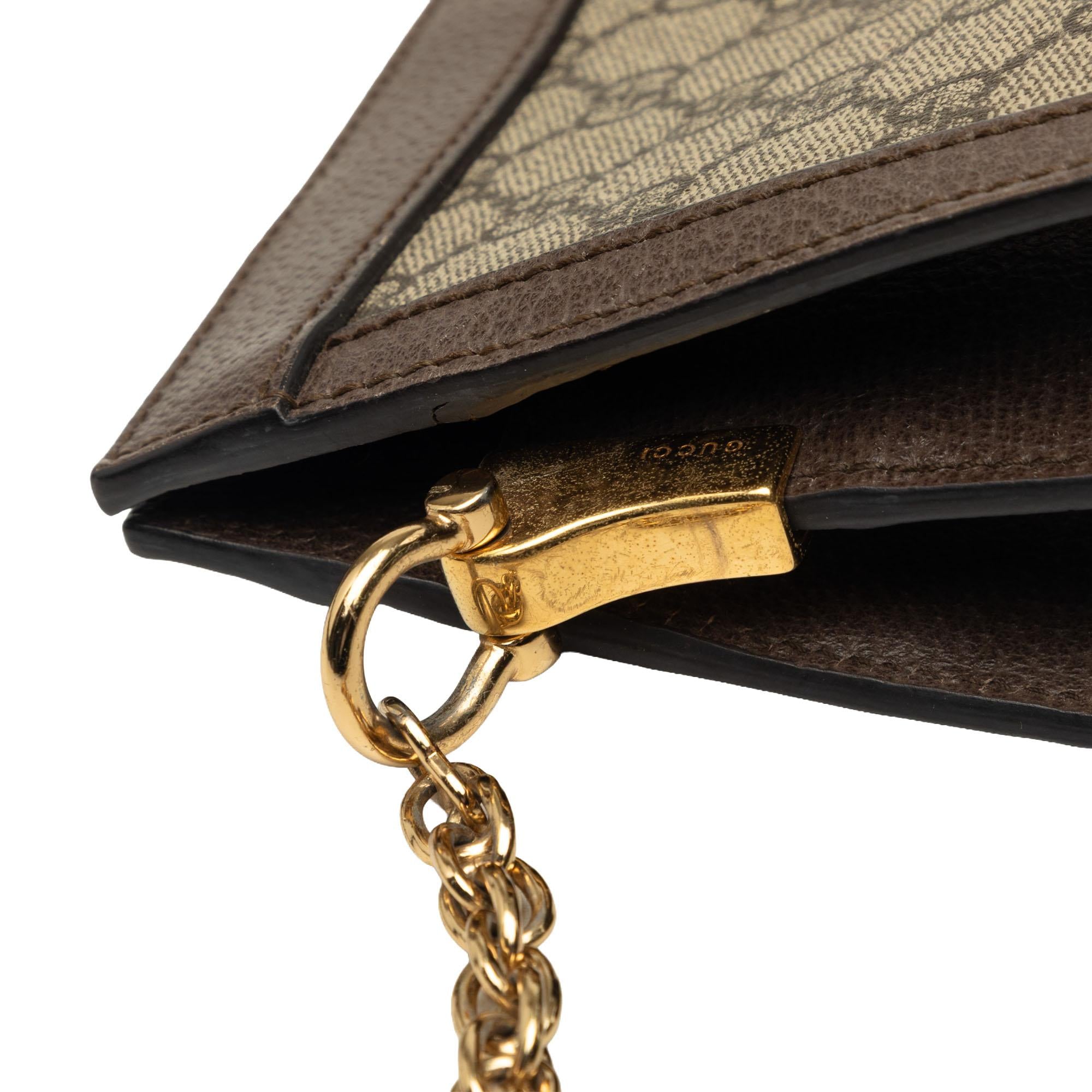 Gucci Small GG Supreme Web Ophidia Chain Crossbody