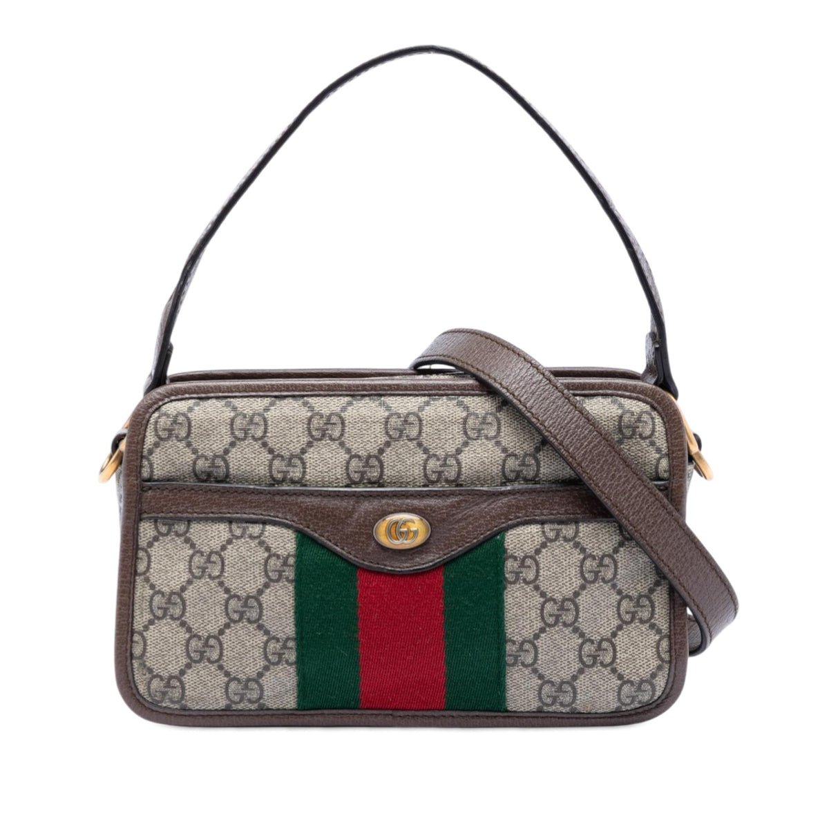 Gucci Small GG Supreme Web Ophidia Top Handle Bag