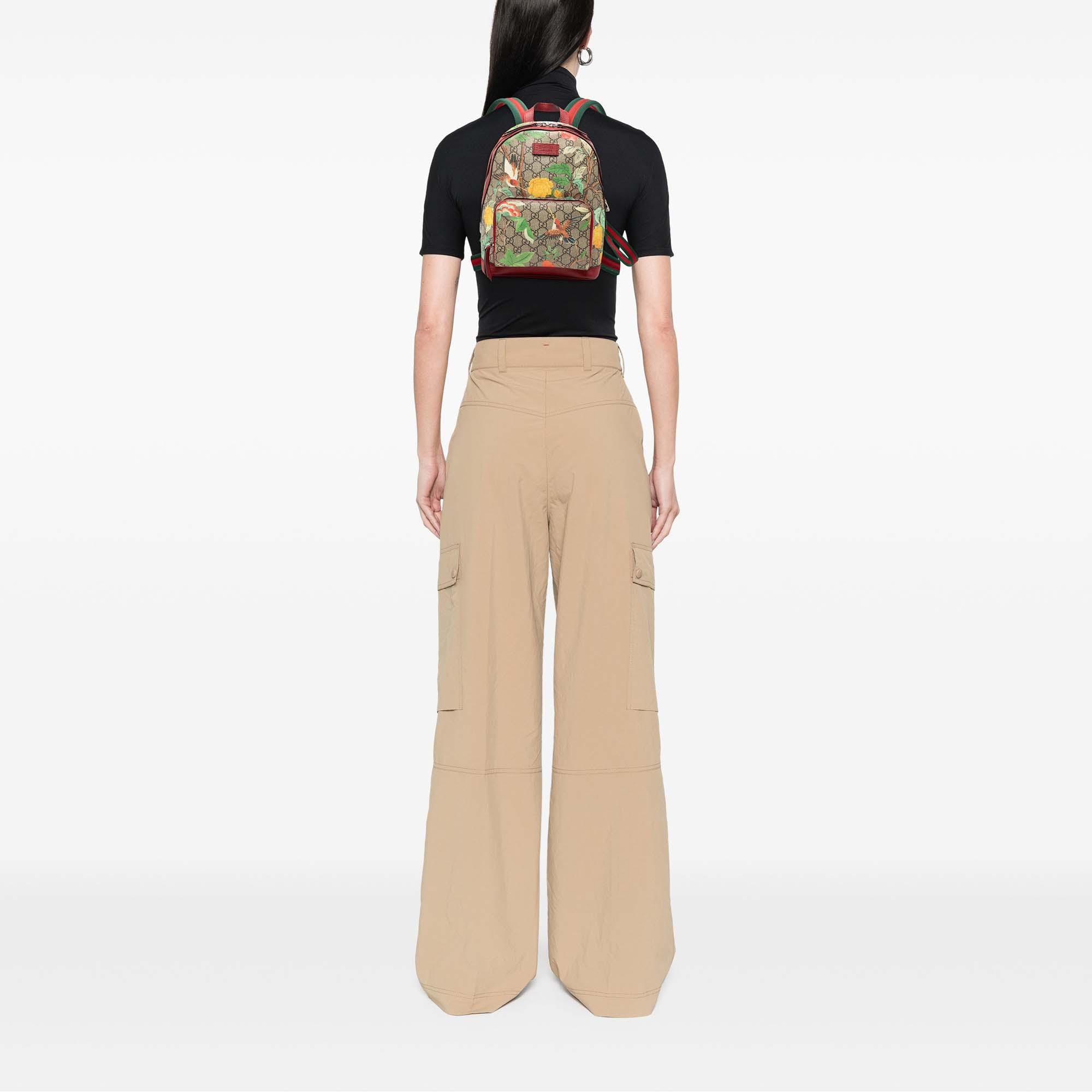 Gucci Small GG Supreme Web Tian Backpack