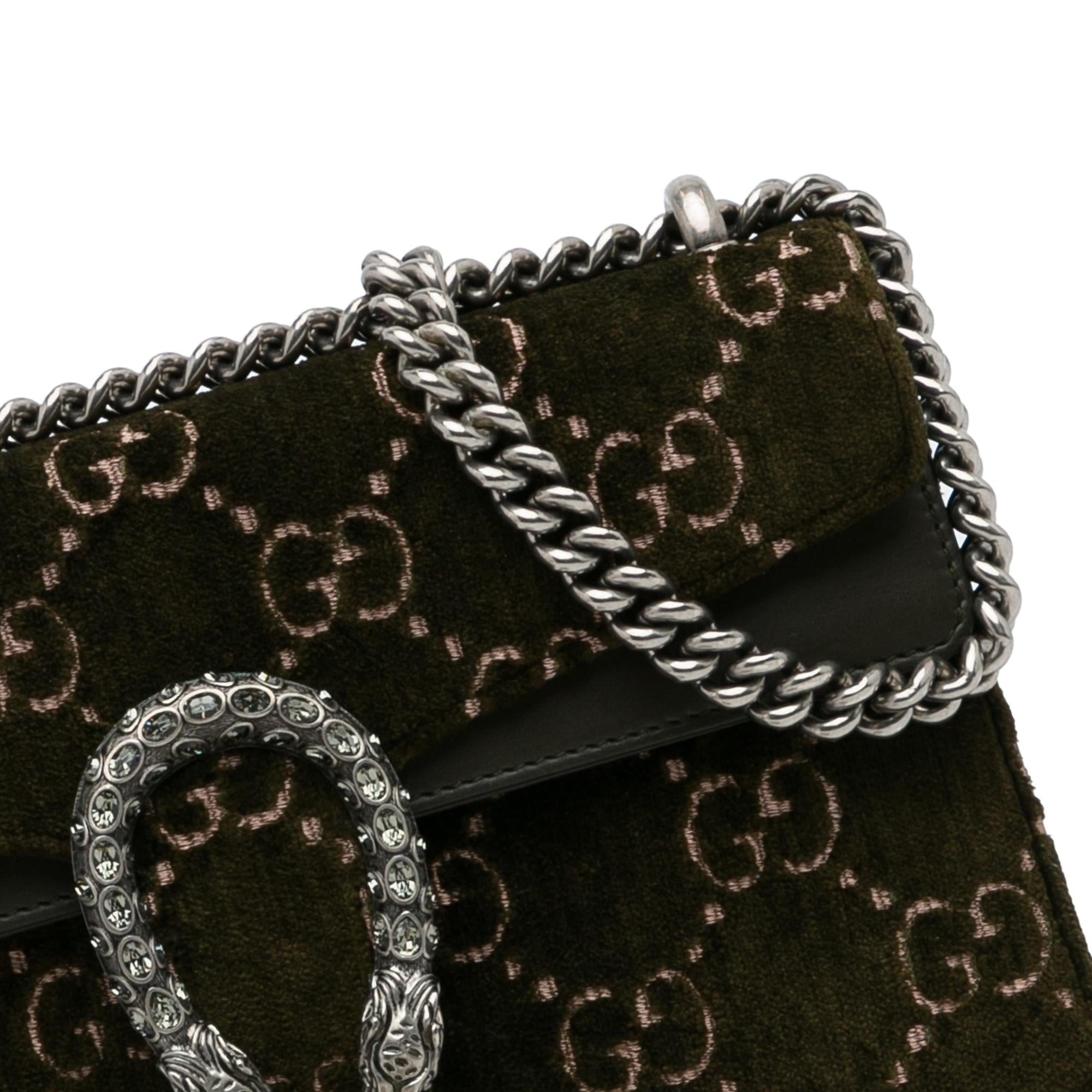 Gucci Small GG Velvet Dionysus Shoulder  Bag (SHG-kiB2ot)