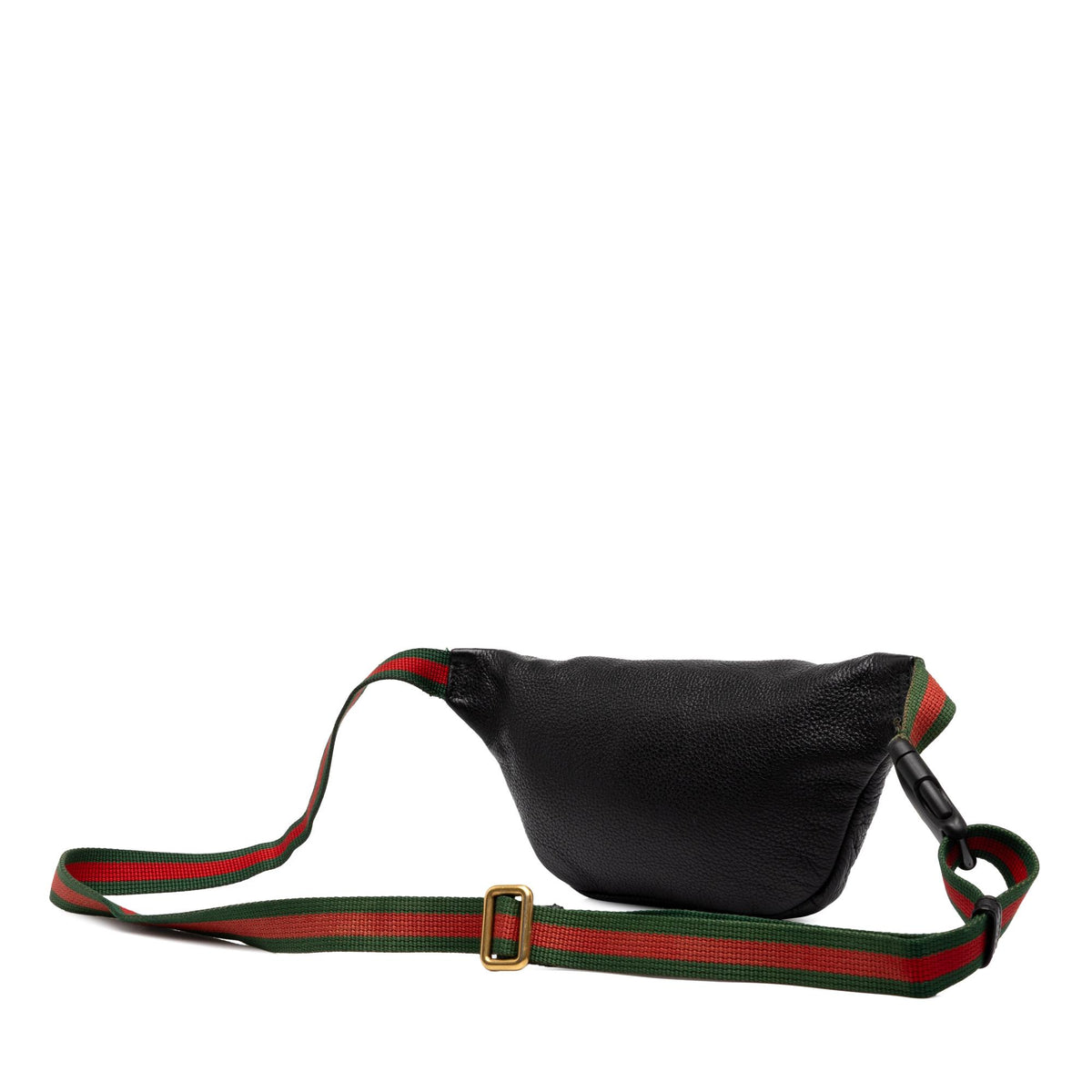 Gucci Small Grained Calfskin Web Logo Belt Bag