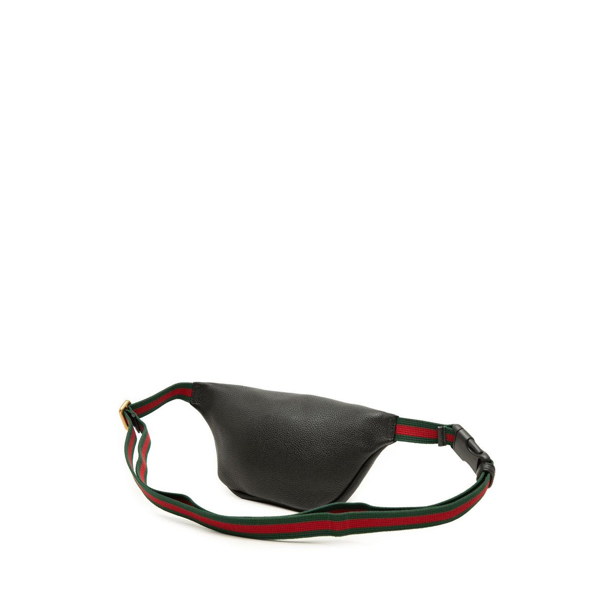 Gucci Small Grained Calfskin Web Logo Belt Bag