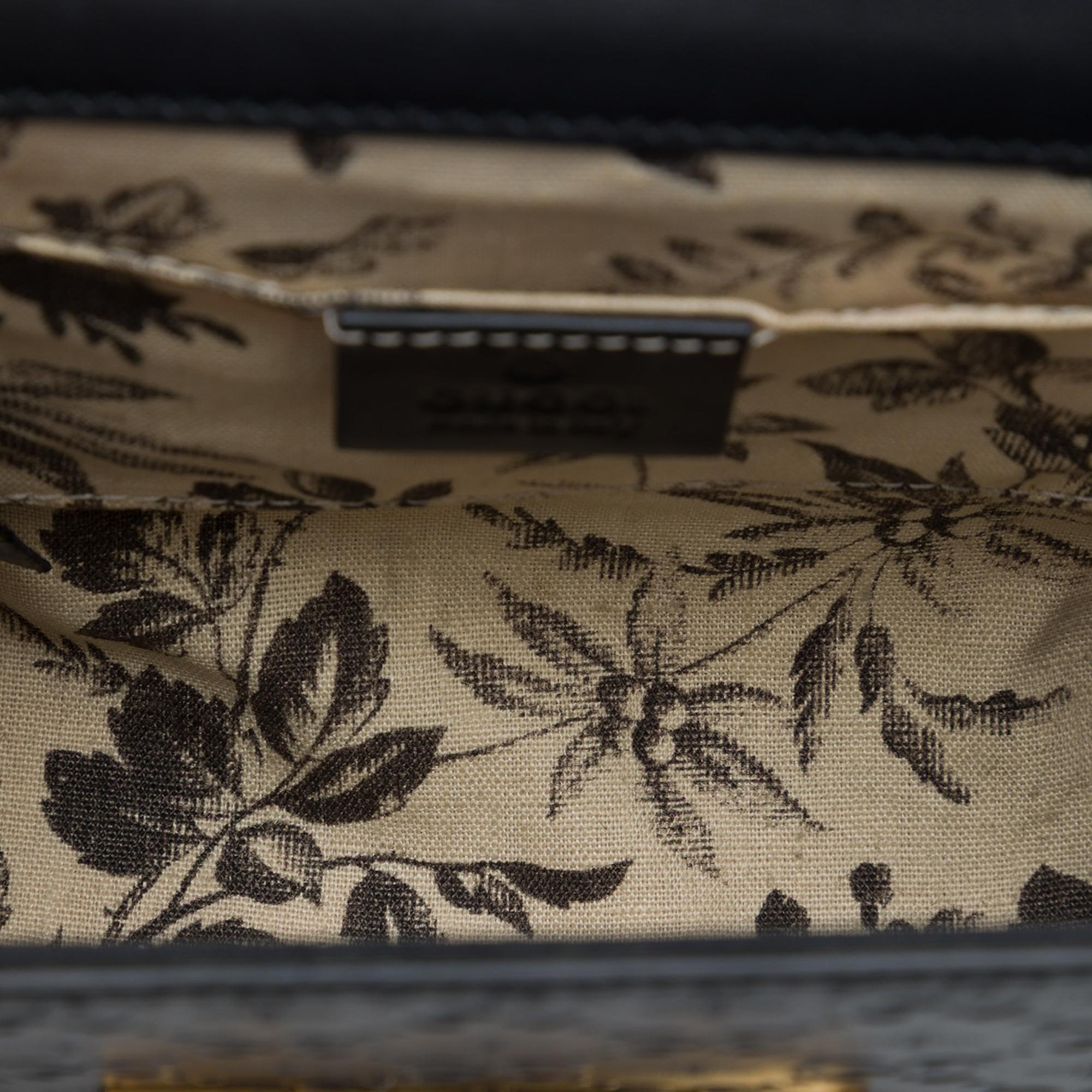 Gucci Small Guccissima Bee Padlock Crossbody