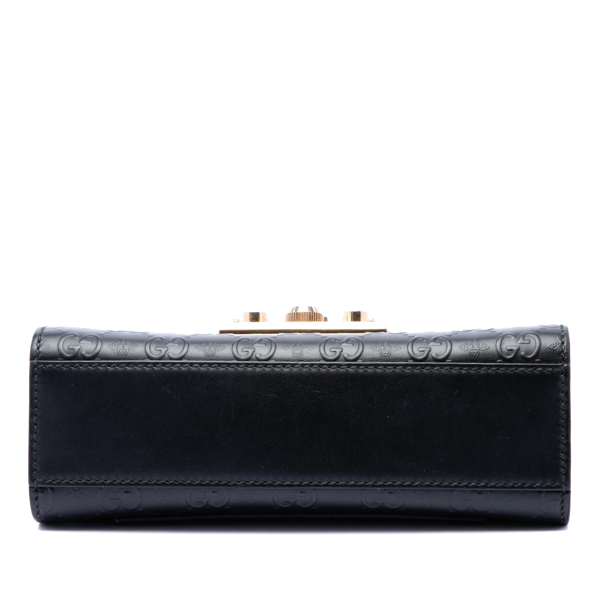 Gucci Small Guccissima Padlock Crossbody