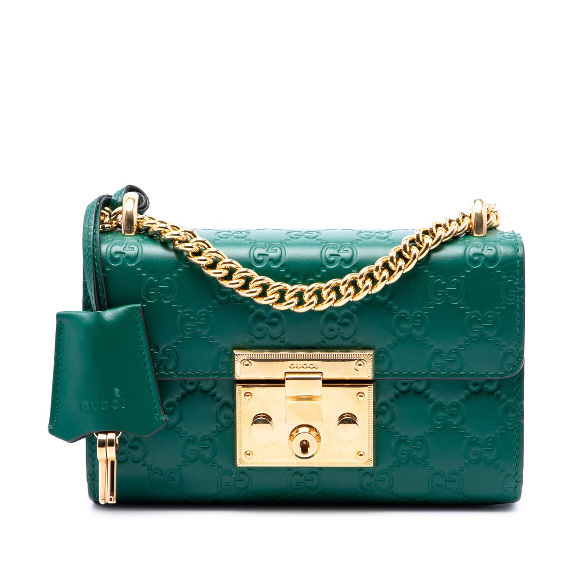 Gucci Small Guccissima Padlock Crossbody