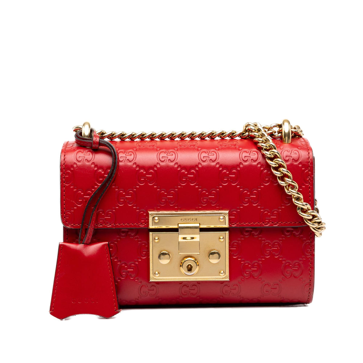 Gucci Small Guccissima Padlock Crossbody