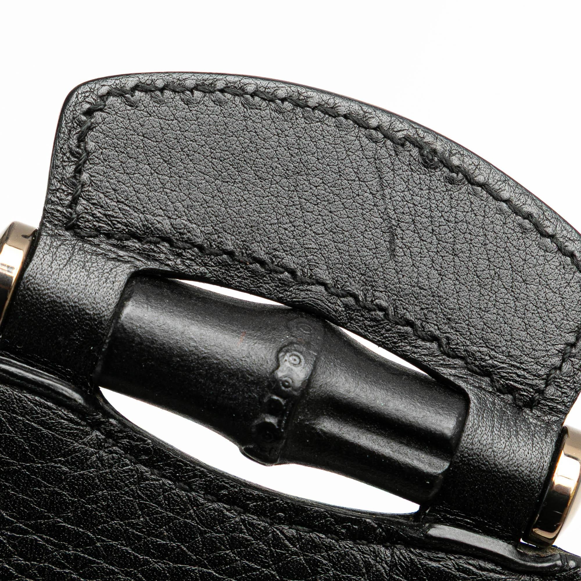 Gucci Small Leather Bamboo Nouveau Fringe Crossbody