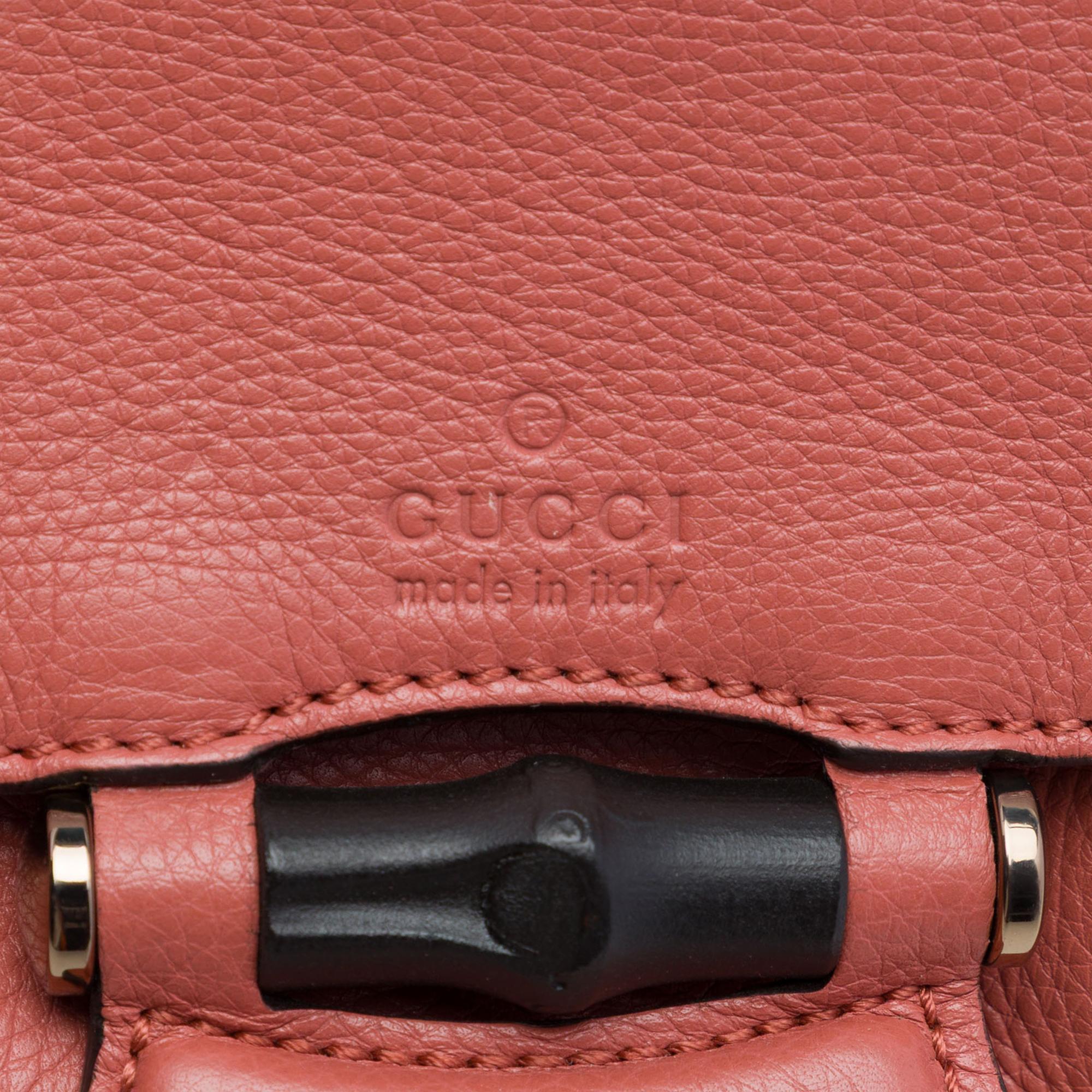 Gucci Small Leather Bamboo Nouveau Fringe Crossbody