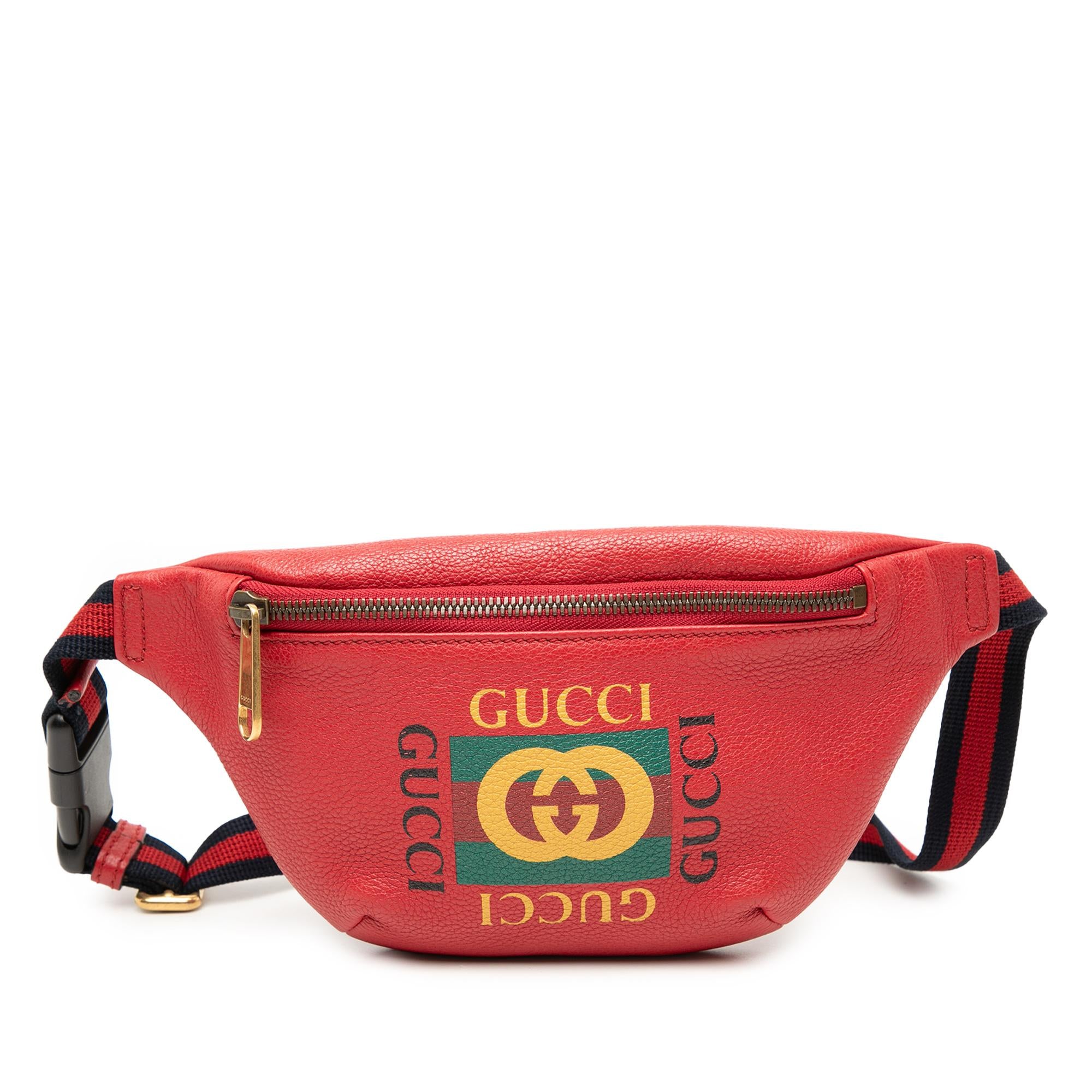 Gucci Small Leather Logo Belt Bag