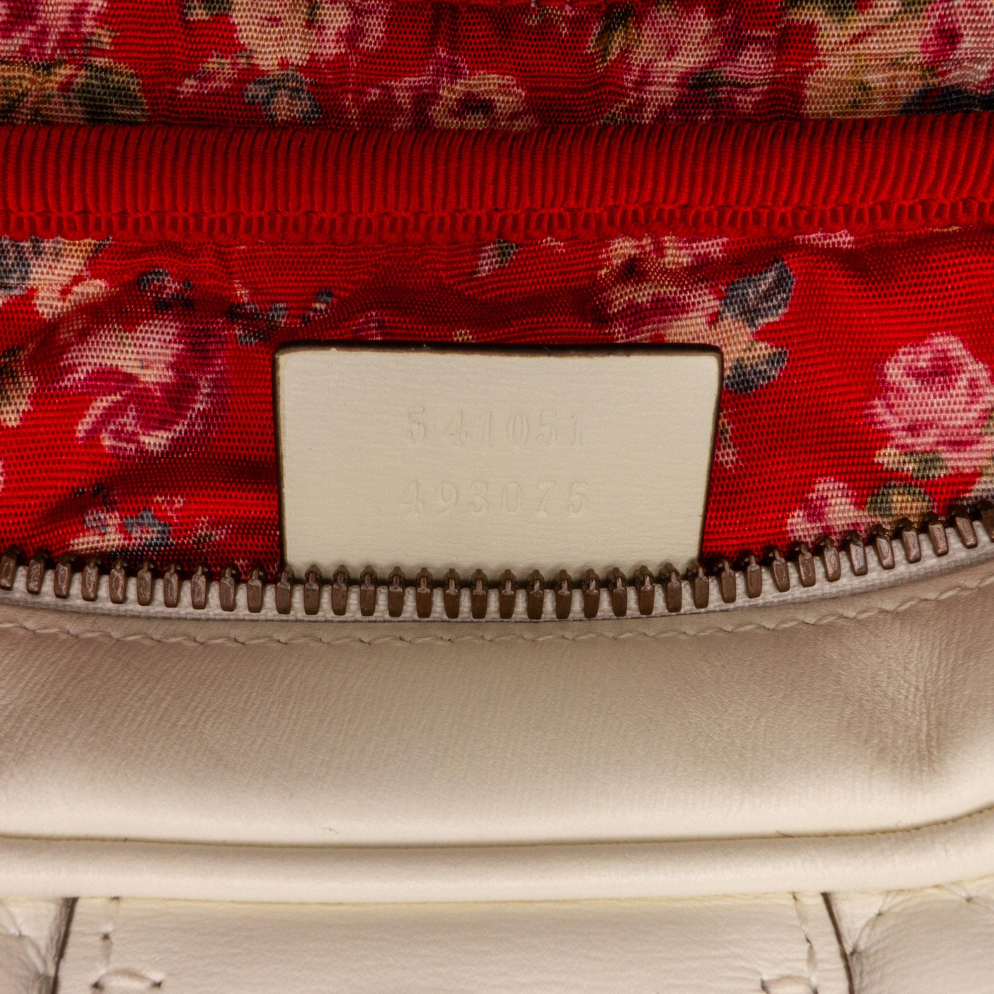 Gucci Small Leather Web Trapuntata Crossbody (SHG-3PW6zo)