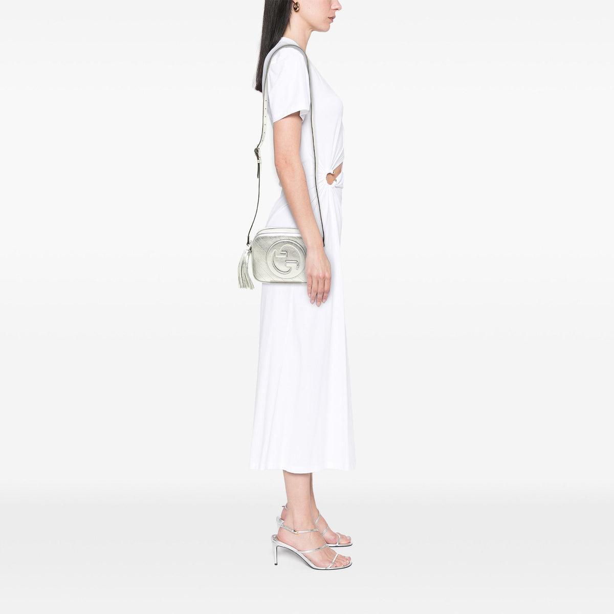 Gucci Small Metallic Calfskin Blondie Crossbody