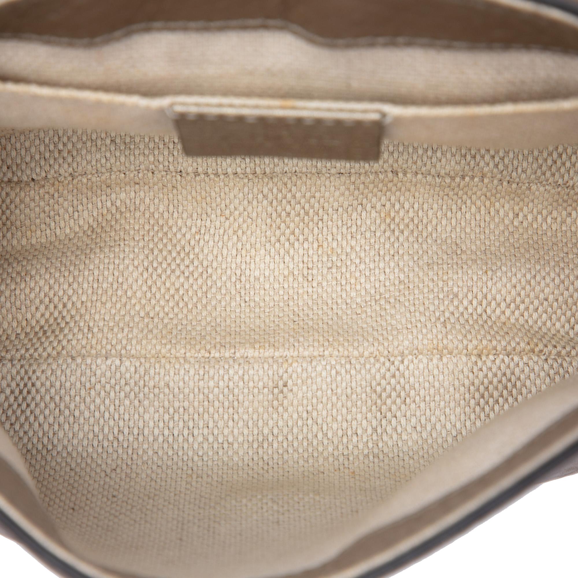 Gucci Small Metallic Leather Soho Chain Flap Crossbody