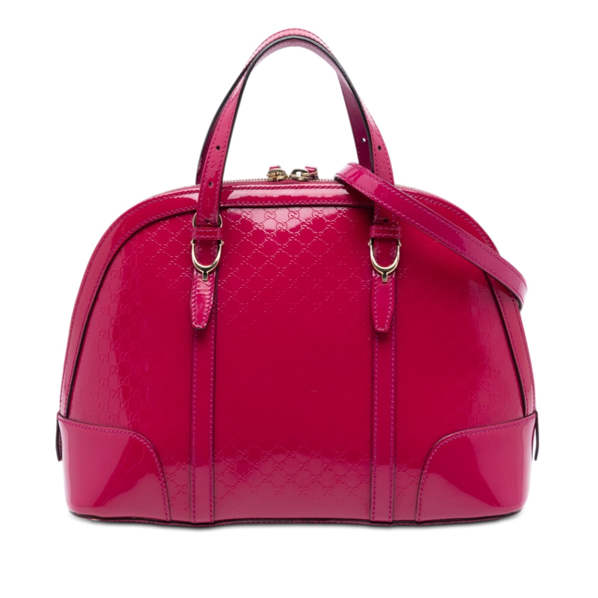 Gucci Small Microguccissima Patent Nice Dome Satchel