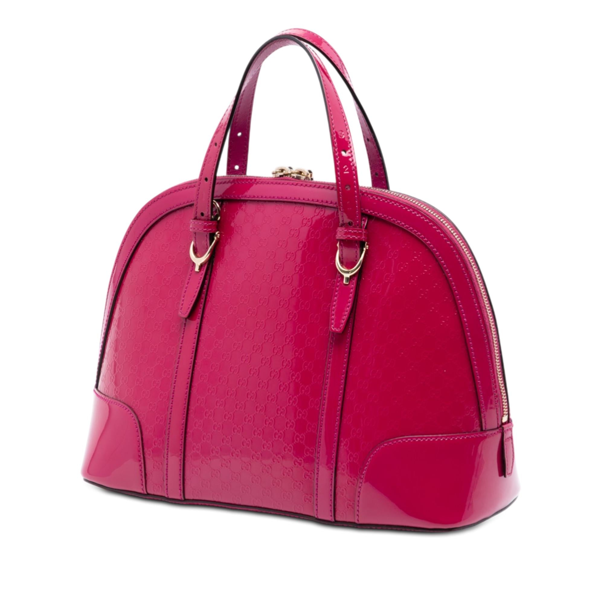 Gucci Small Microguccissima Patent Nice Dome Satchel